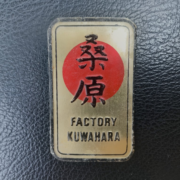 Vintage Classic Bicycle kuwahara factory Head Tube Emblem Badge brass gold NOS Vintage Classic Bicycle kuwahara factory Head Tube Emblem Badge brass gold NOS