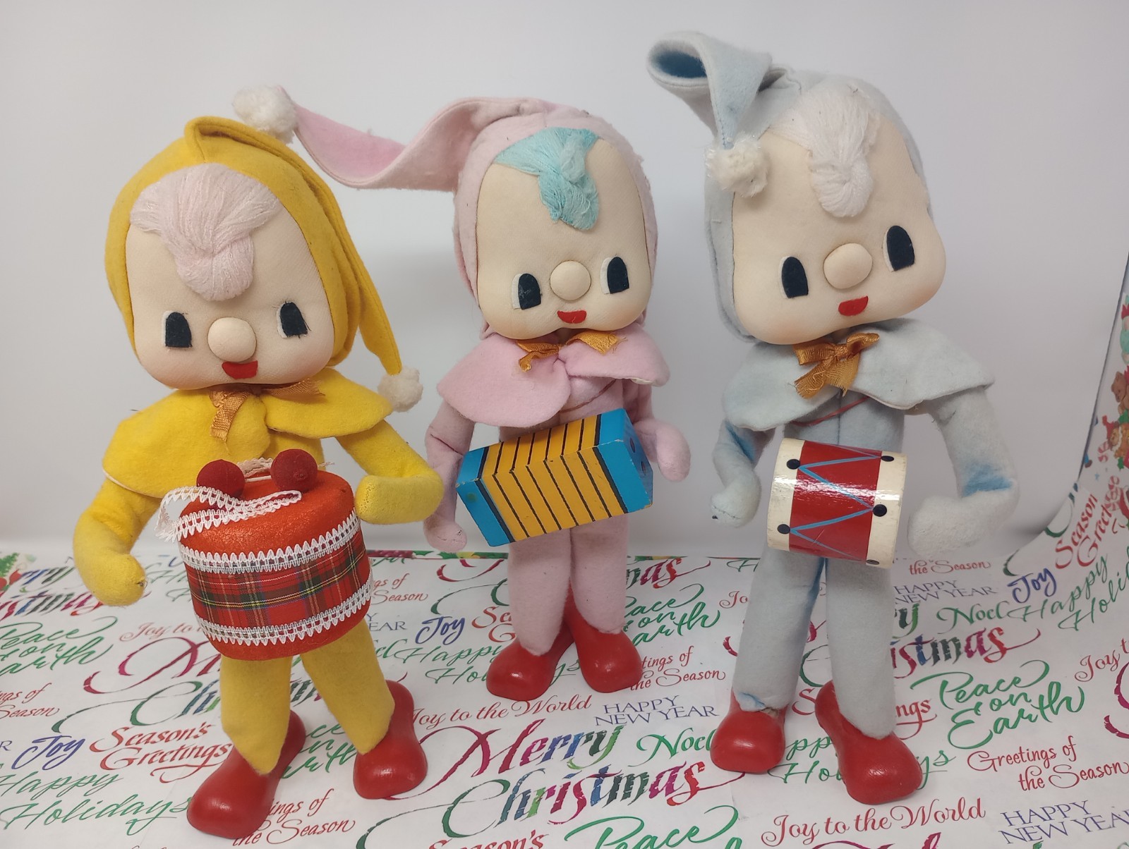 🌲 Vintage Kitschy Lot Of (3) 12\