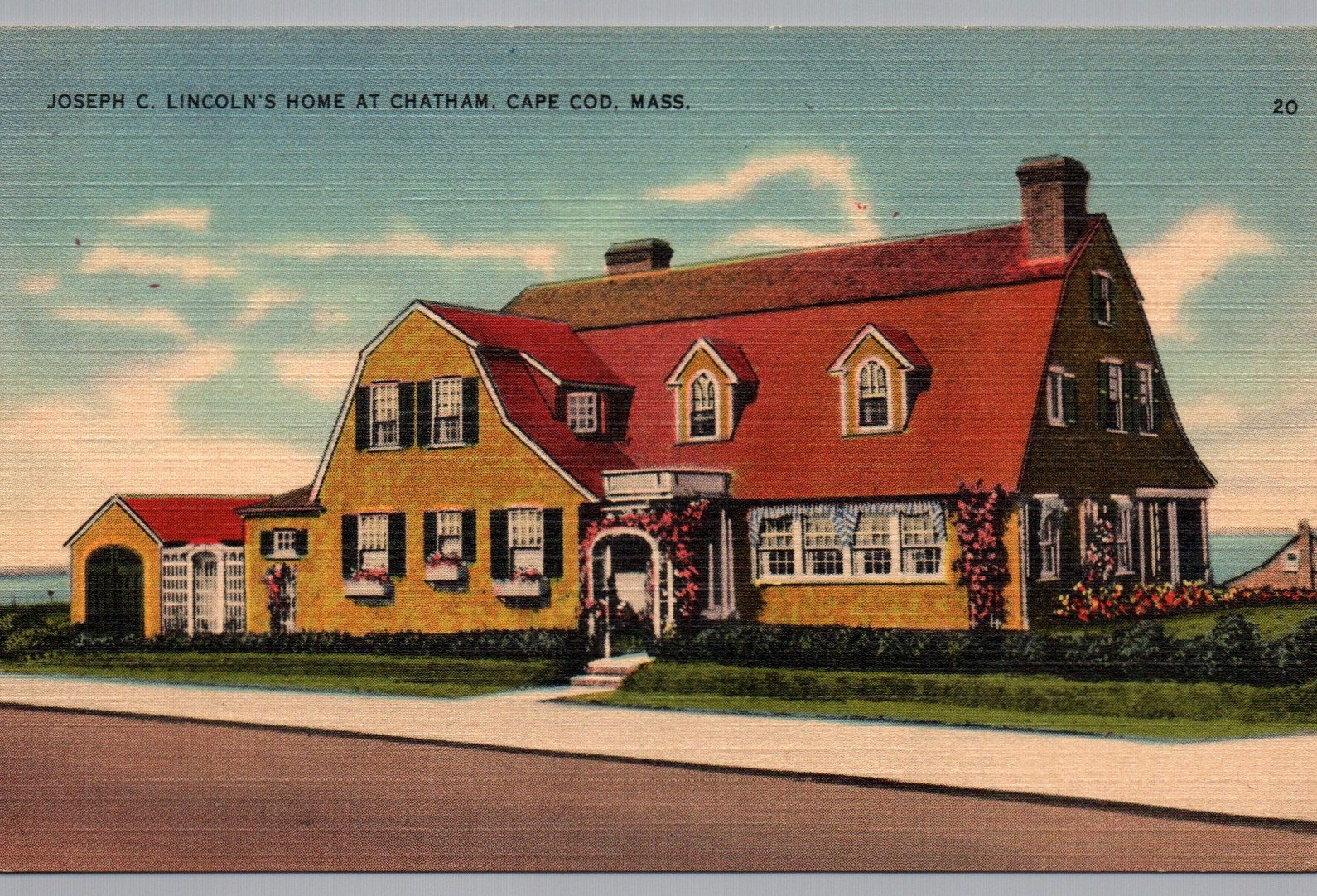 Vintage Joseph C. Lincoln’s Home Chatham Cape Code MA Postcard Unposted Vintage Joseph C. Lincoln’s Home Chatham Cape Code MA Postcard Unposted