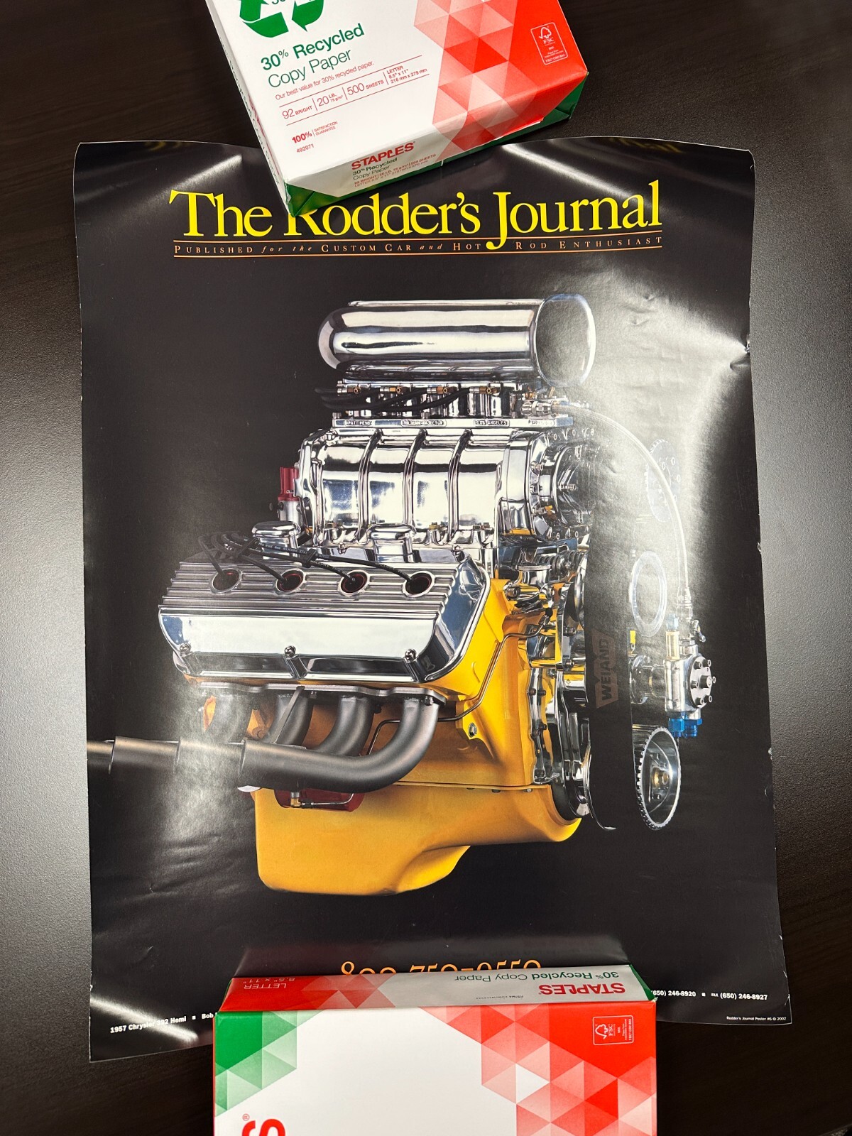 The Rodder\'s Journal Poster #6 2002 TRJ Collector\'s Item Robe 392 Chrysler Hemi