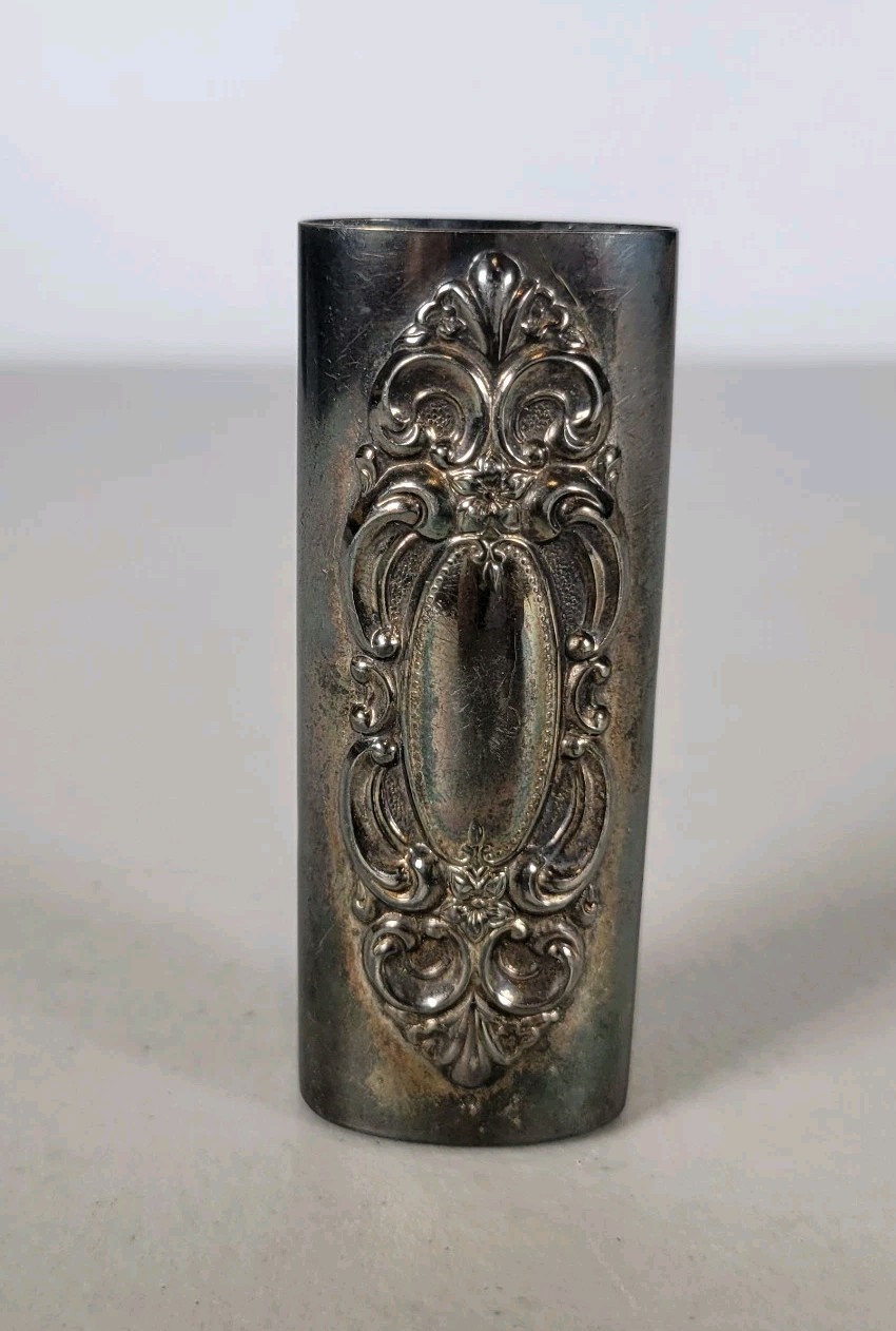 Vintage Towle Grand Duchess Silver Plated Bic Lighter Case Sleeve 