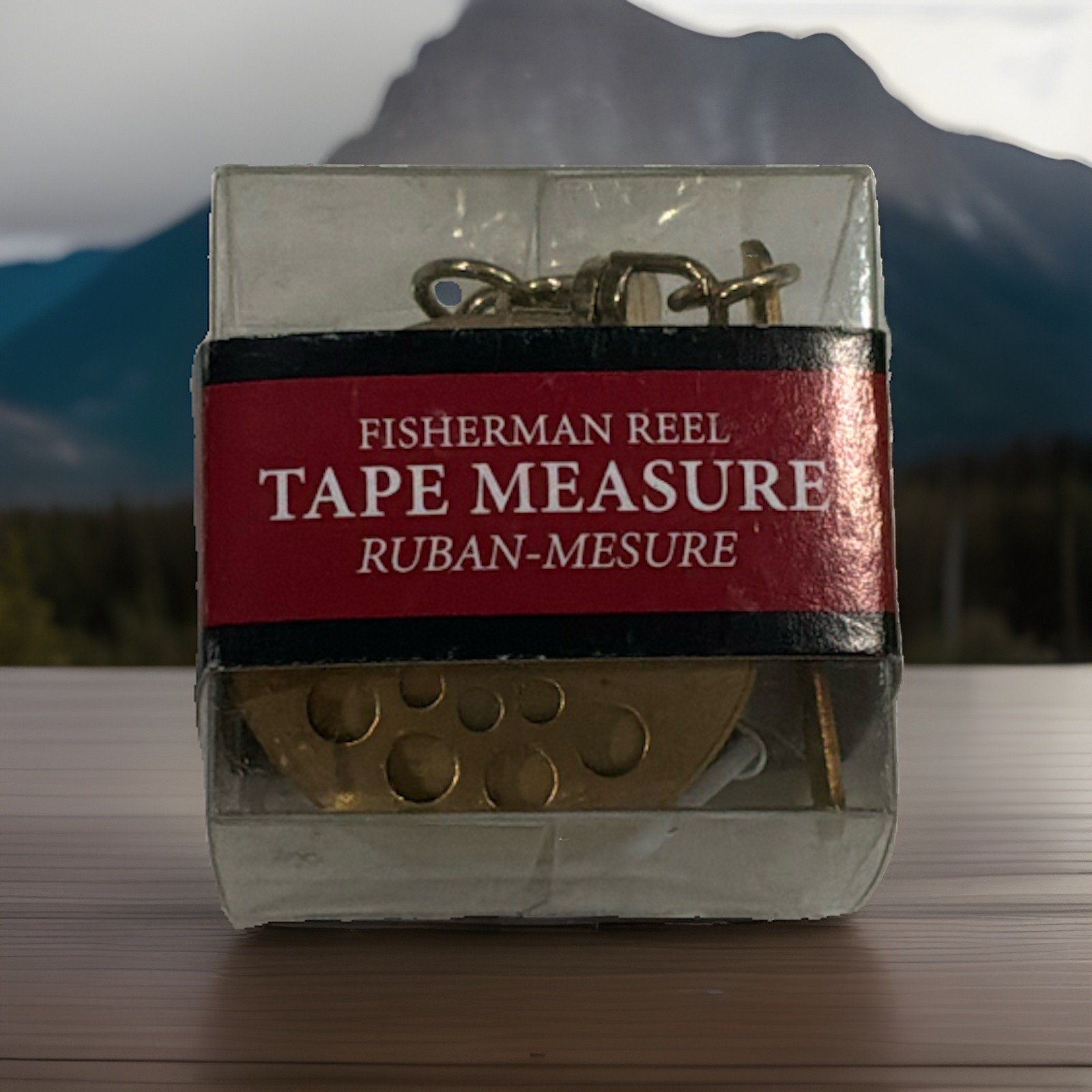 Vintage Restoration Hardware Fisherman’s Reel Pocket Tape Measure (Ruban-Mesure)