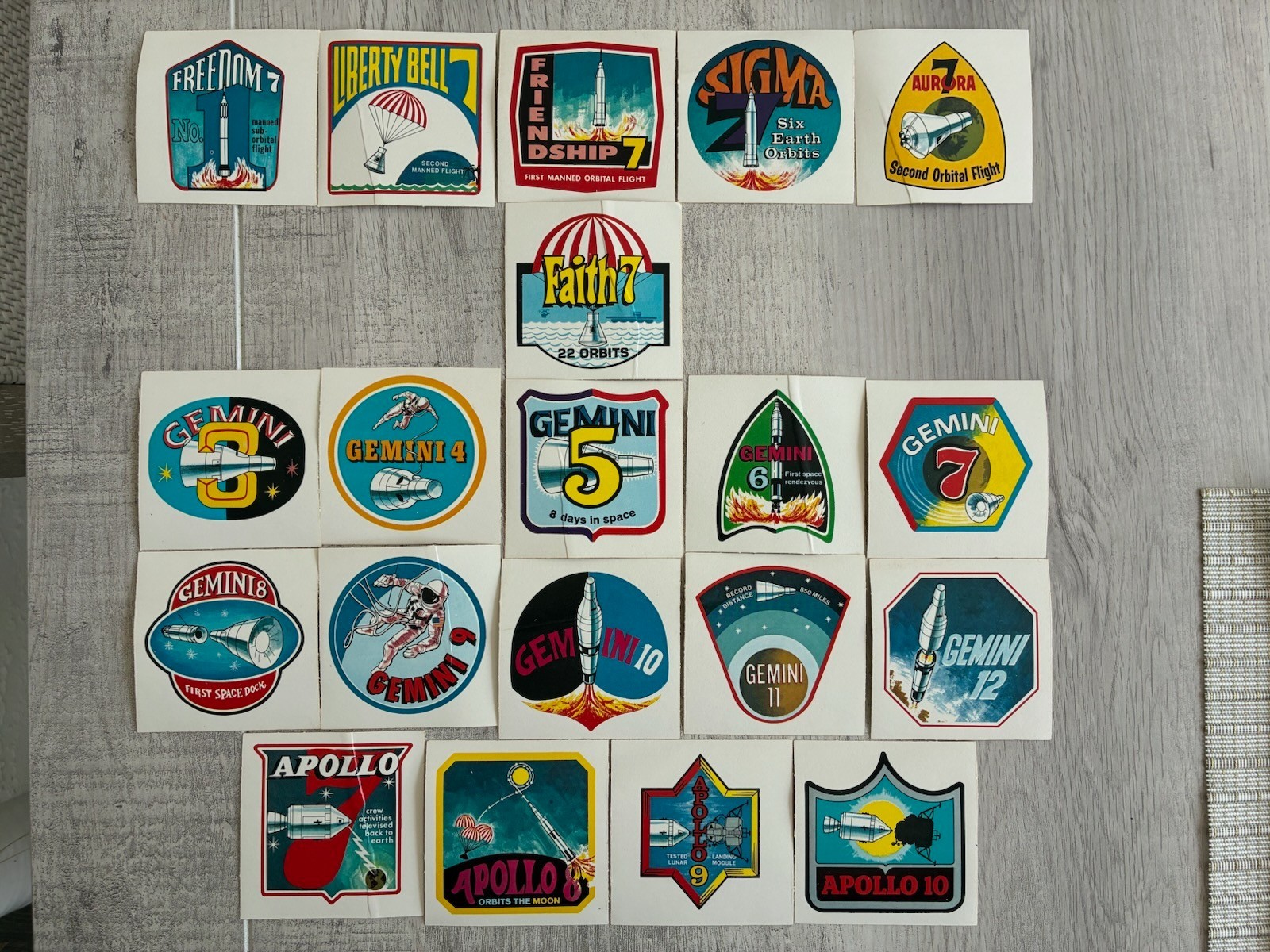 Space Memorabilia USA 1961-69 Rare Collection-CERTIFIED