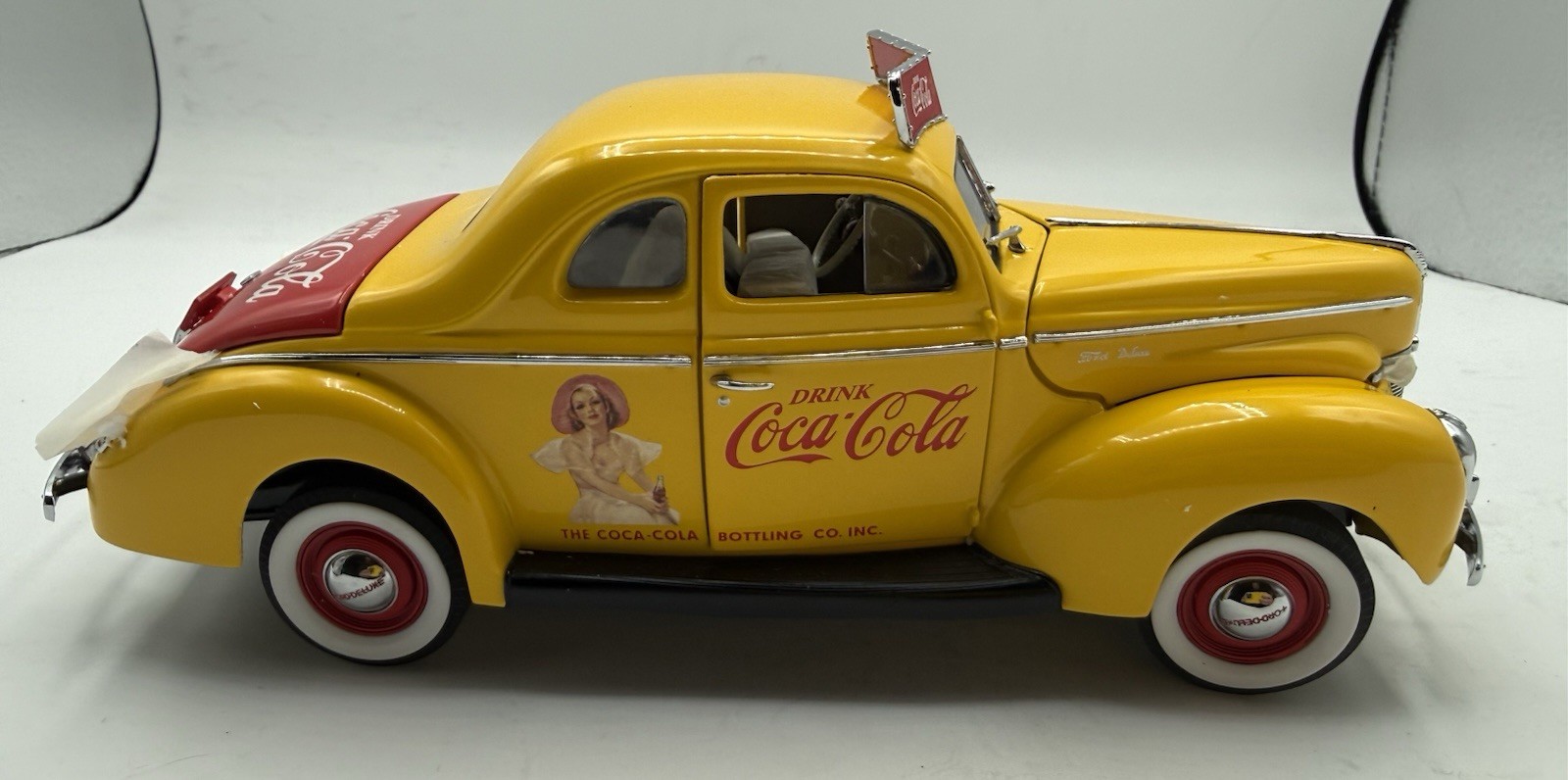 Vintage 1940 Coca-Cola Salesman’s Yellow Model Car, NIB, Original Box w/ Title Vintage 1940 Coca-Cola Salesman’s Yellow Model Car, NIB, Original Box w/ Title