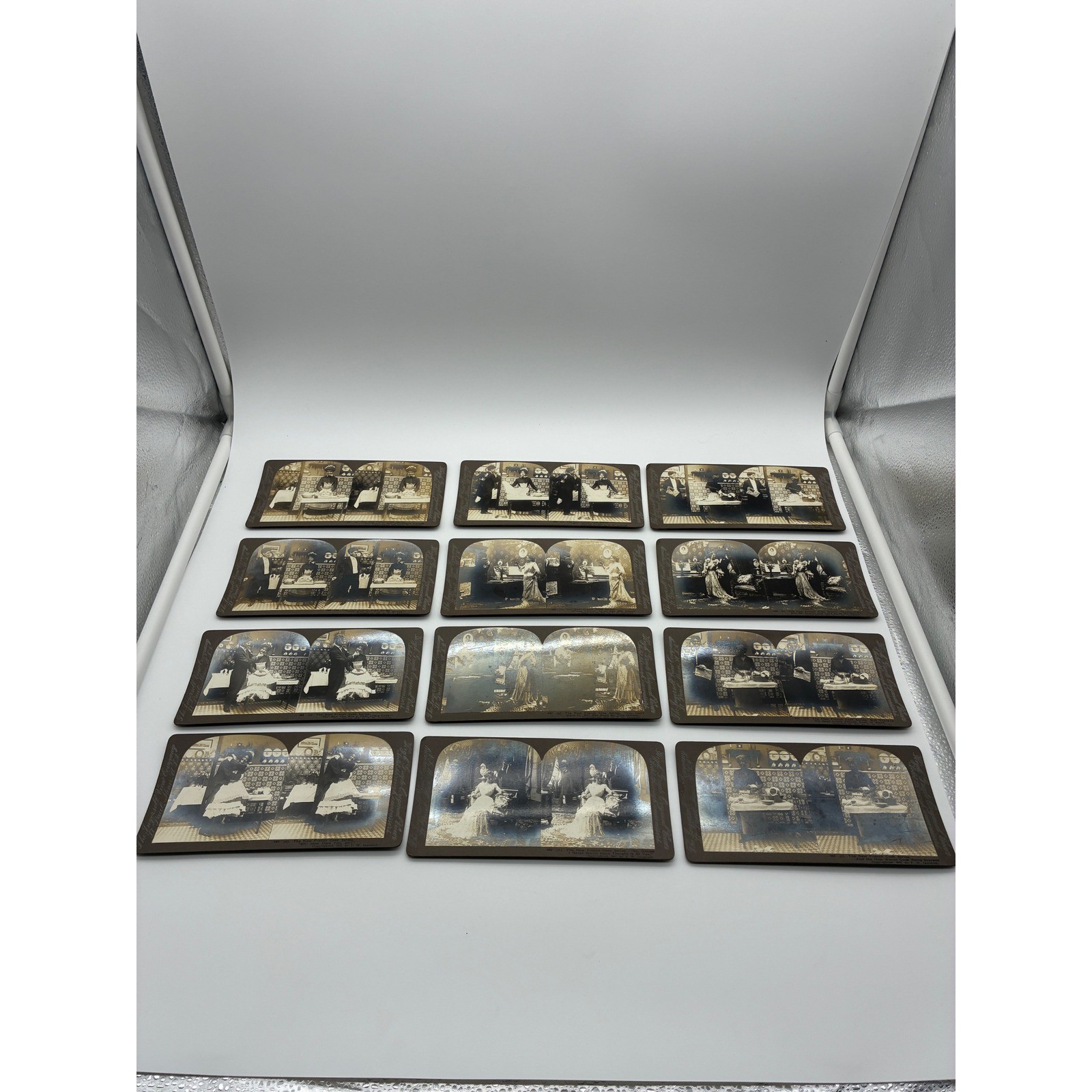 12 Antique 1902 T.W. Ingersoll New French Cook Series Stereoview Cards Set 12 Antique 1902 T.W. Ingersoll New French Cook Series Stereoview Cards Set