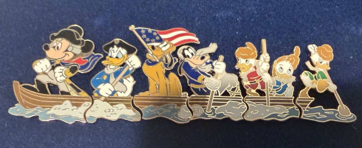 2003 Disney Crossing the Delaware 6 piece Pin Set 2003 Disney Crossing the Delaware 6 piece Pin Set