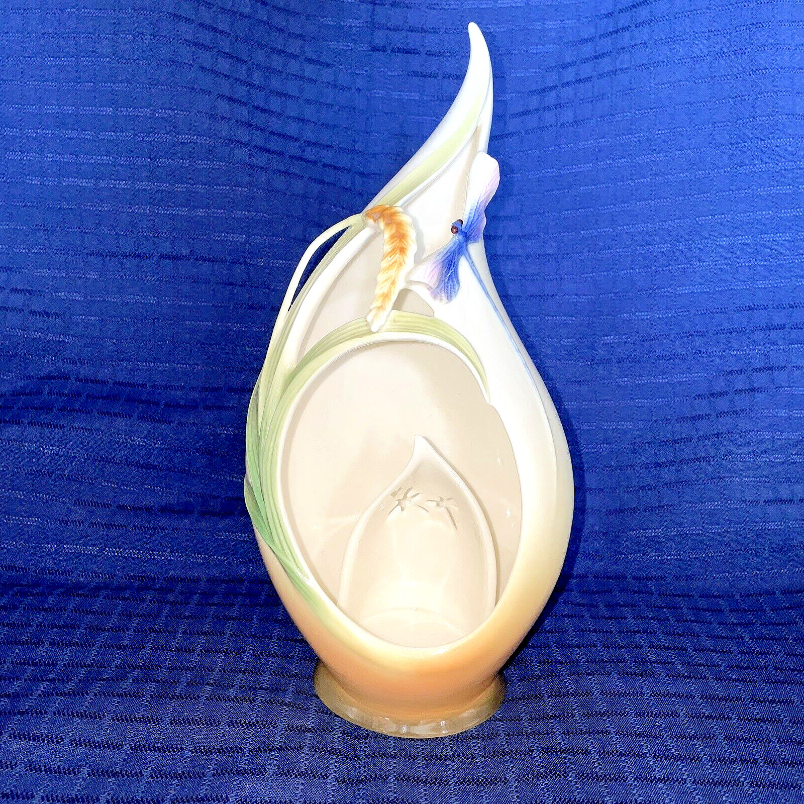 FRANZ DRAGONFLY 3-D CANDLE HOLDER N.I.B. MINT FZ00316
