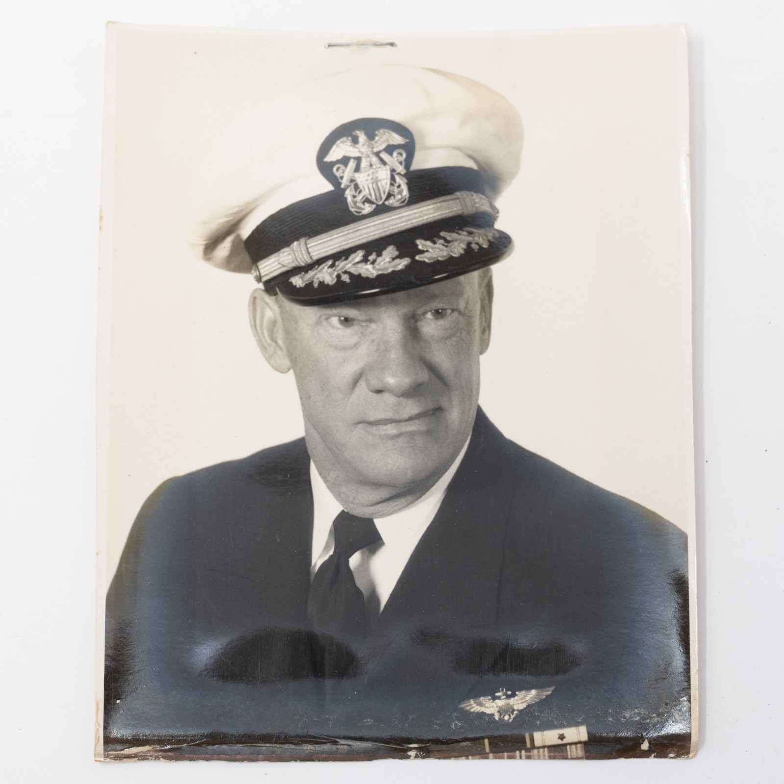 WWII US Naval Aviator Photograph Officer Vintage Original Portrait