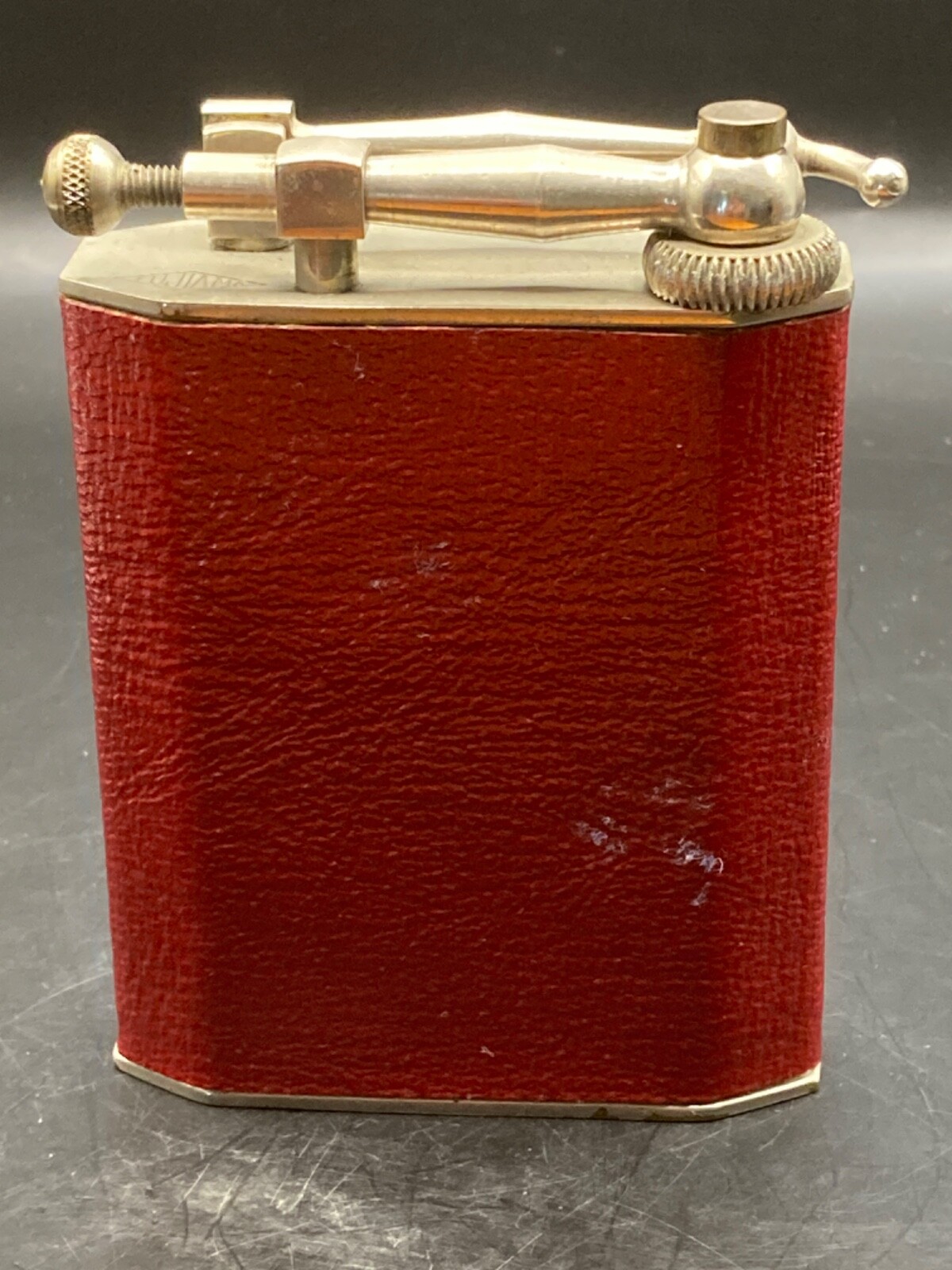 Vintage Fujiama Lift Arm Red Tax Stamp Table Lighter Vintage Fujiama Lift Arm Red Tax Stamp Table Lighter