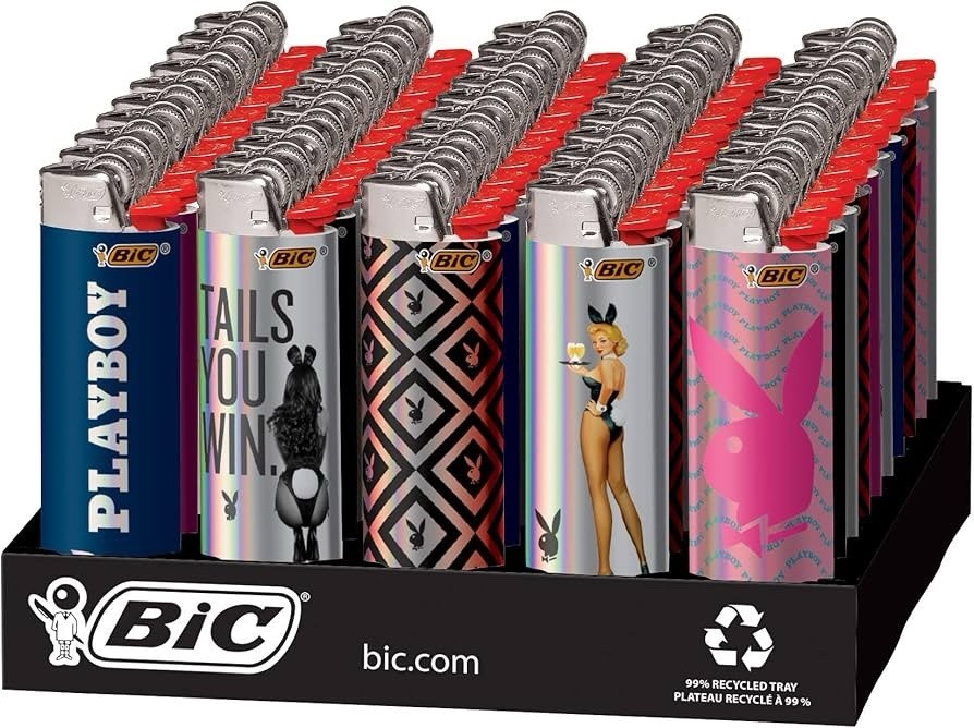 PLAYBOY CLASSIC BIC LIGHTERS 5 COUNT PLAYBOY CLASSIC BIC LIGHTERS 5 COUNT