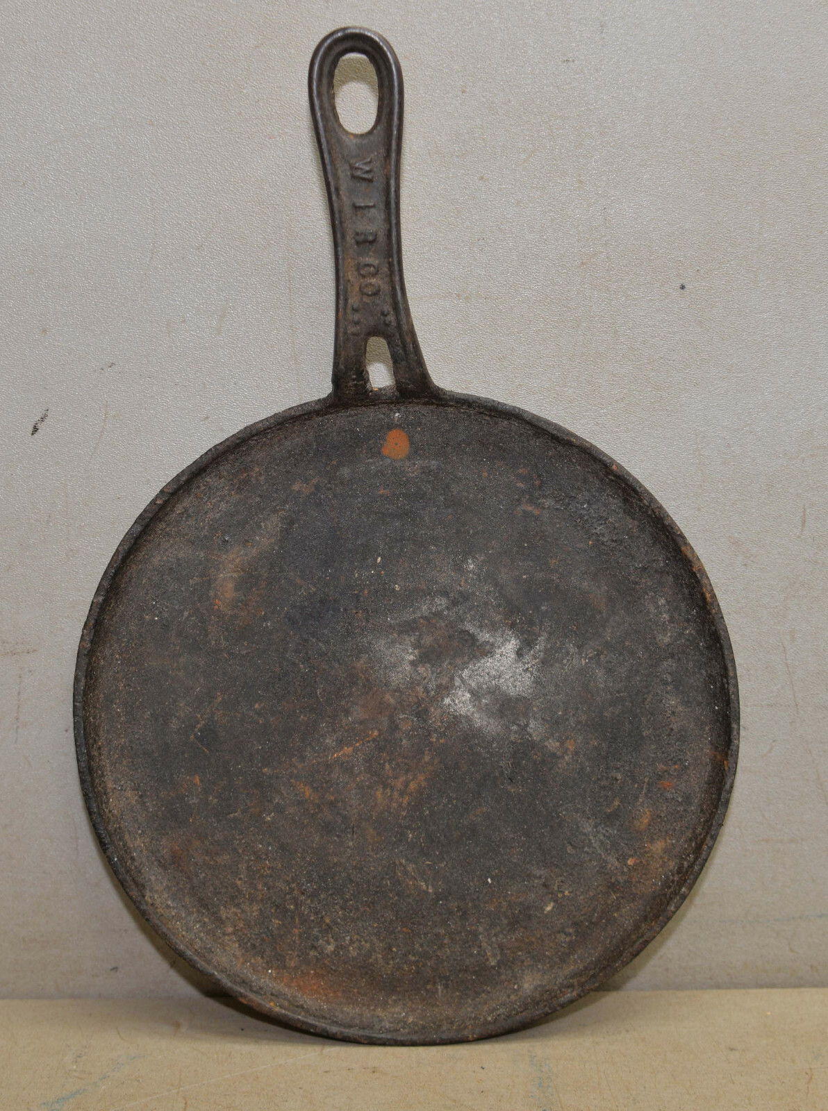 Rare W I R Co skillet griddle heat ring pr Erie Griswold company collectible pan
