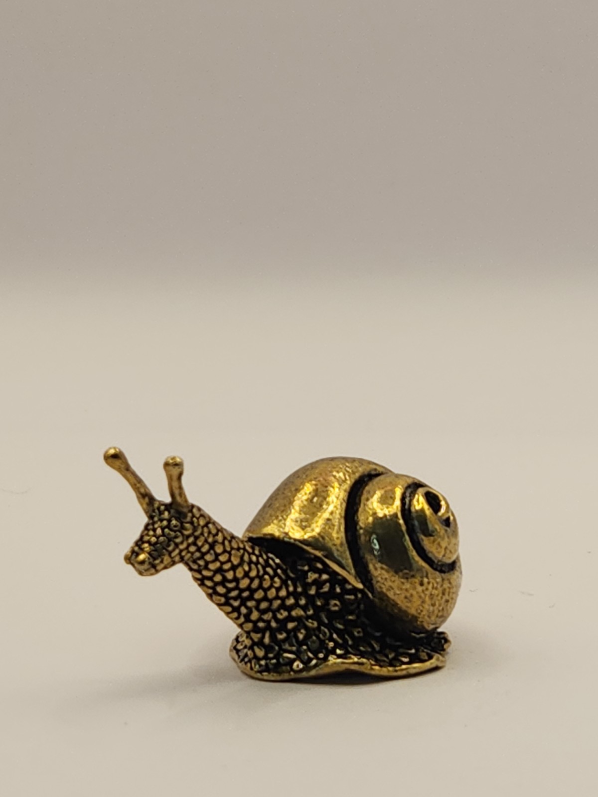 Solid Brass Snail Miniature Desktop Ornament, Heavy and Durable Solid Brass Snail Miniature Desktop Ornament, Heavy and Durable