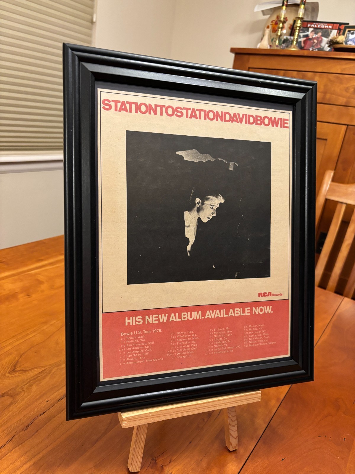 BIG 10x13 FRAMED DAVID BOWIE 