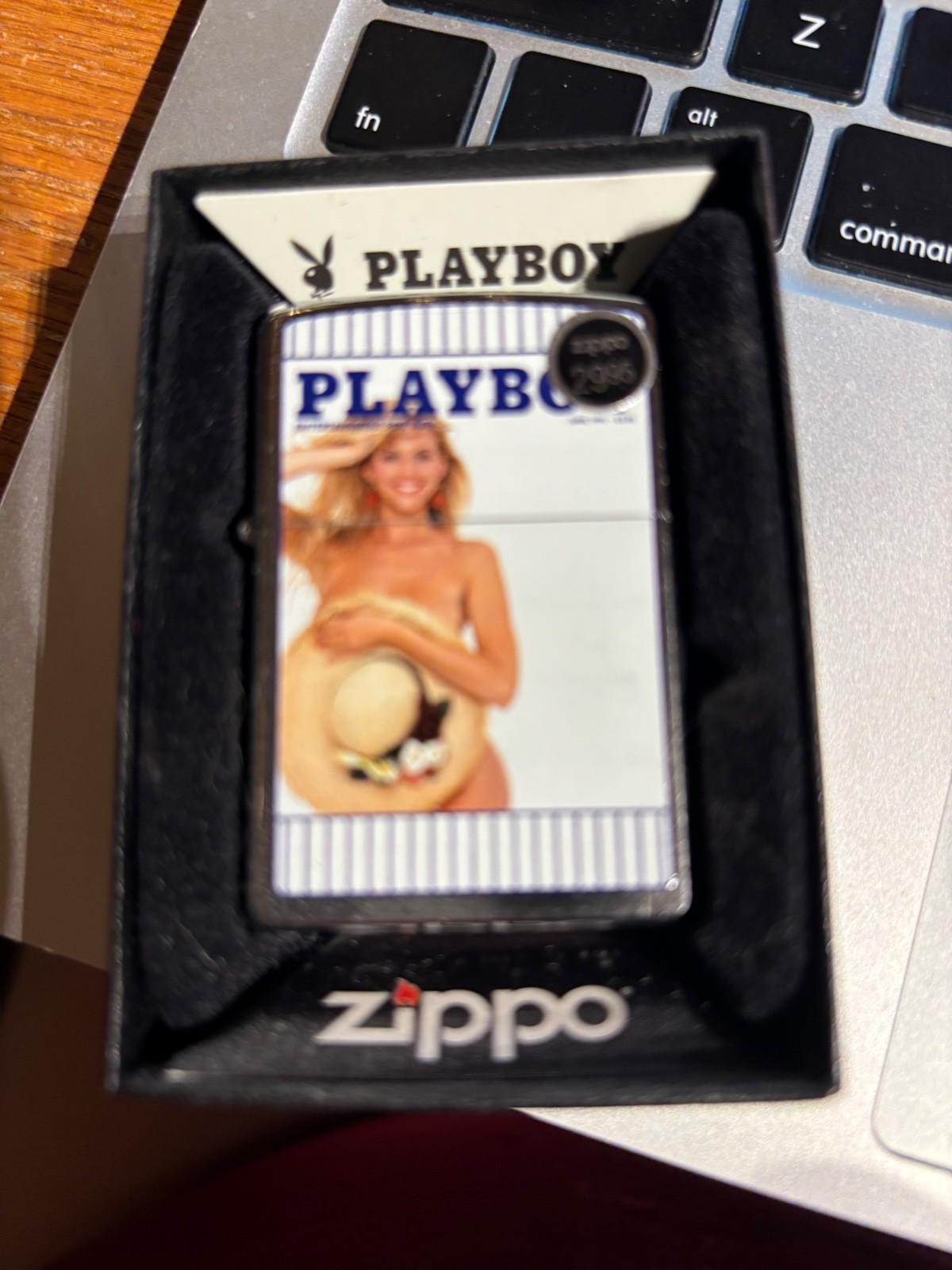Zippo Playboy June 1991 Cover Street Chrome Windproof Lighter NEW RARE