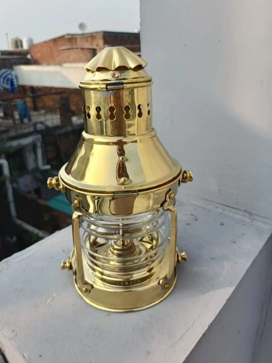Lamp Nautical Brass Oil Lamp Maritime Ship Lantern Boat Light Lamp Nautical 11'