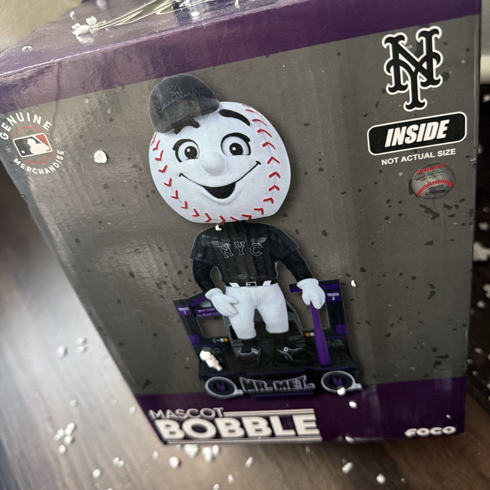 Mr. Met New York Mets 2024 City Connect Bobblehead MLB Baseball Mr. Met New York Mets 2024 City Connect Bobblehead MLB Baseball