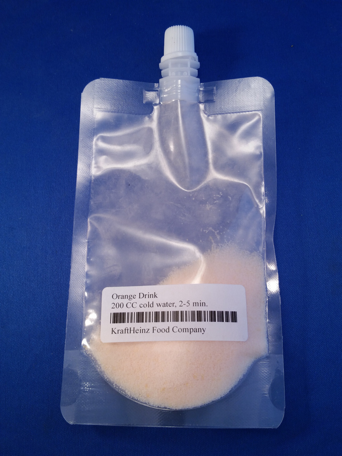 Replica Space Food Orange Drink Pouch - Genuine \ Replica Space Food Orange Drink Pouch - Genuine \