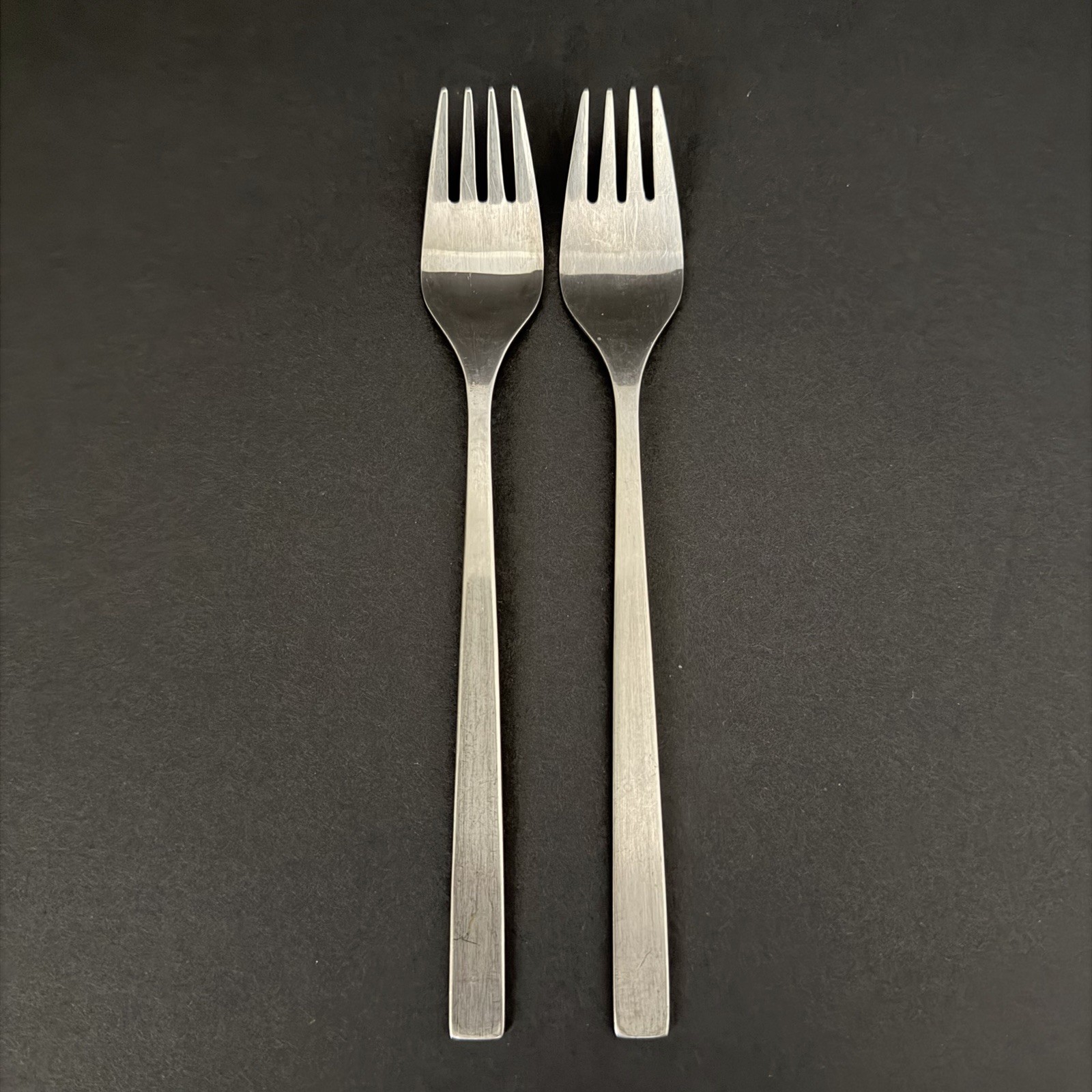 Vintage KAL Korean Air Lines Seshin Korea Stainless Steel Flatware Set Of Forks
