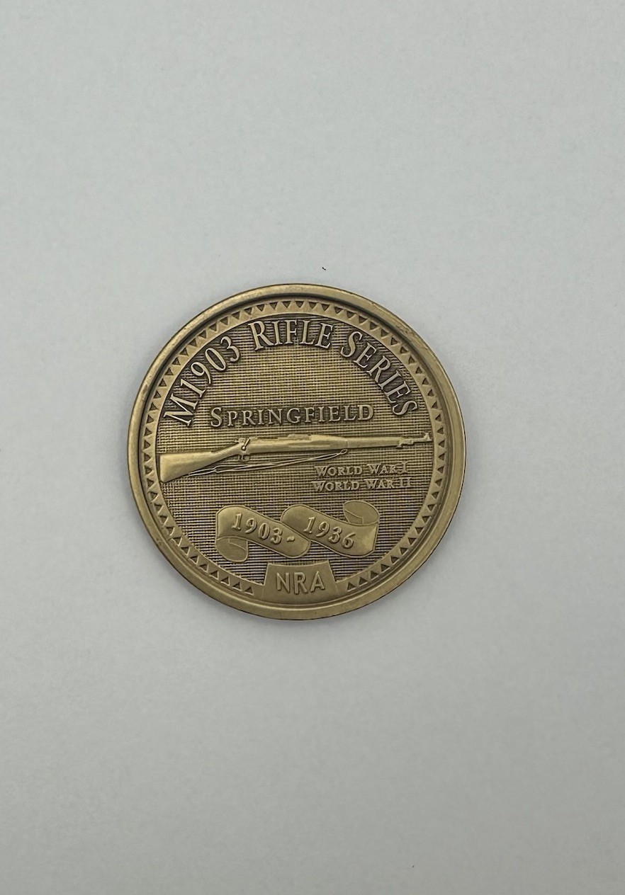 NRA Medal M1903 Rifle Series Springfield WWI WWII National Rifle Association USA NRA Medal M1903 Rifle Series Springfield WWI WWII National Rifle Association USA