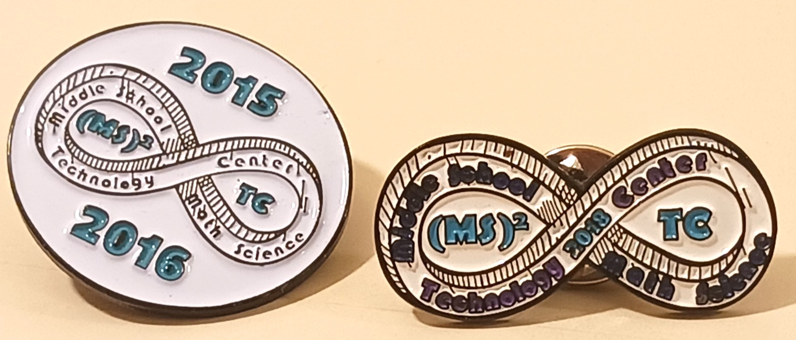 Lot of 2 Vintage Middle School Math Science Technology Pins Awards 2015-2016 Lot of 2 Vintage Middle School Math Science Technology Pins Awards 2015-2016