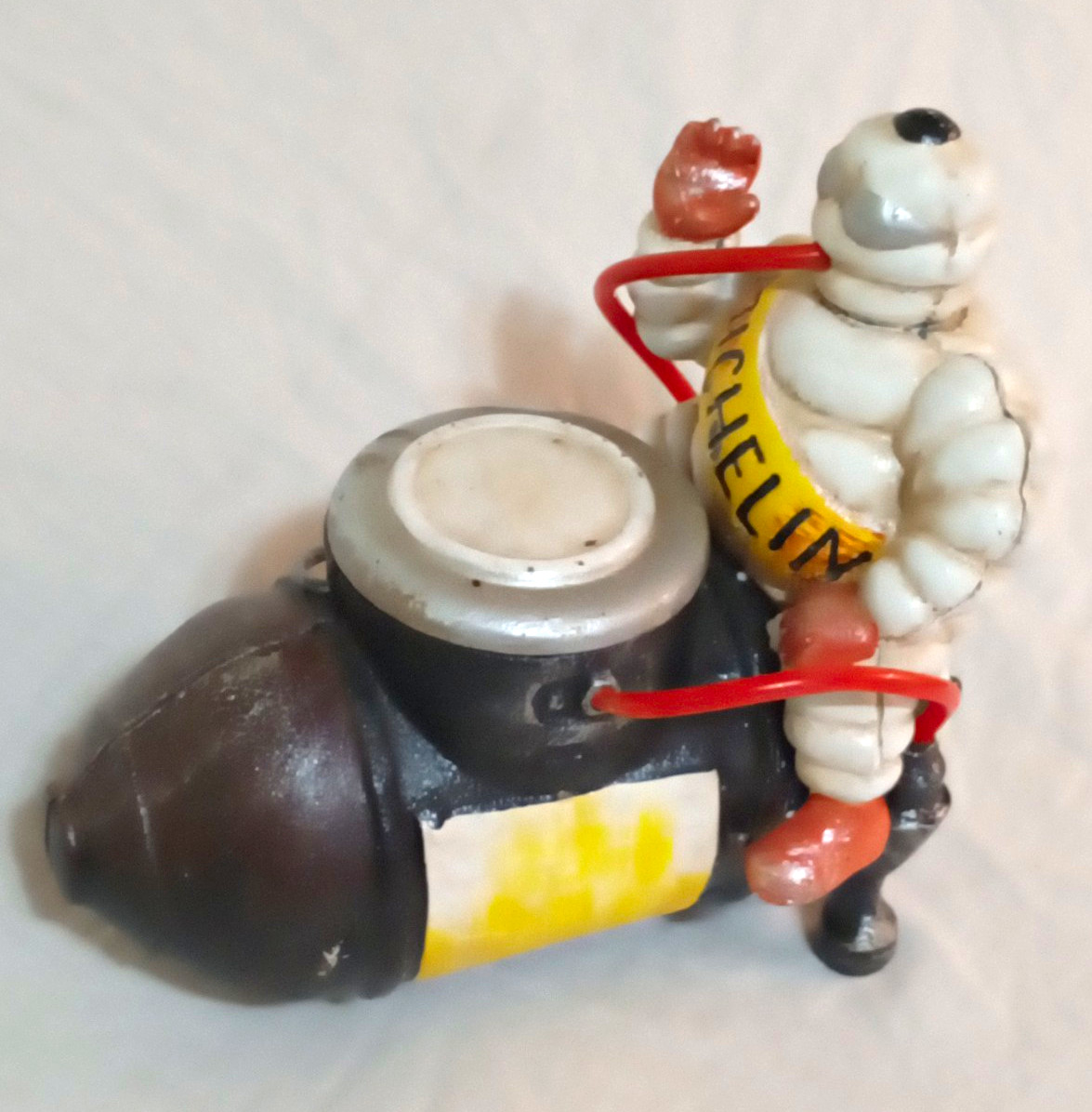 Vintage Michelin Tire Man Bibendum On Air Compressor Tire Inflator