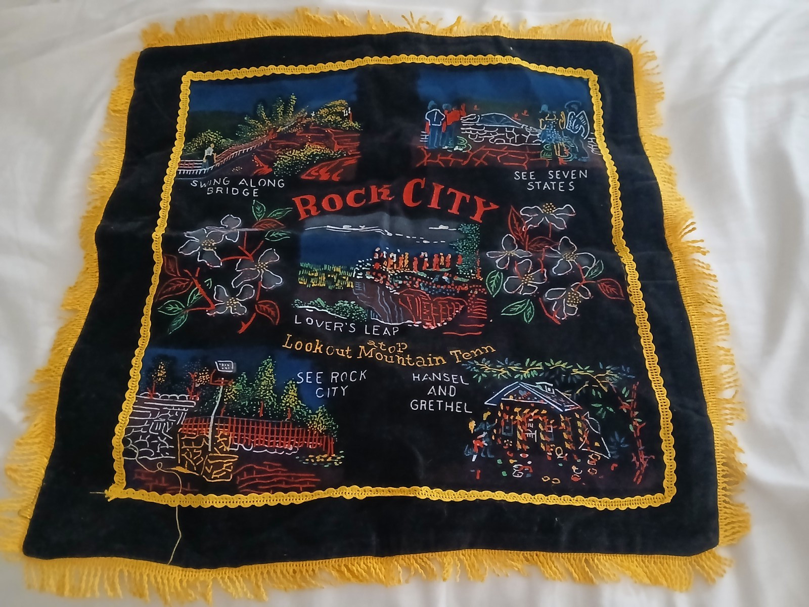 RARE VINTAGE SEE ROCK CITY ATOP LOOKOUT MOUNTAIN Display 