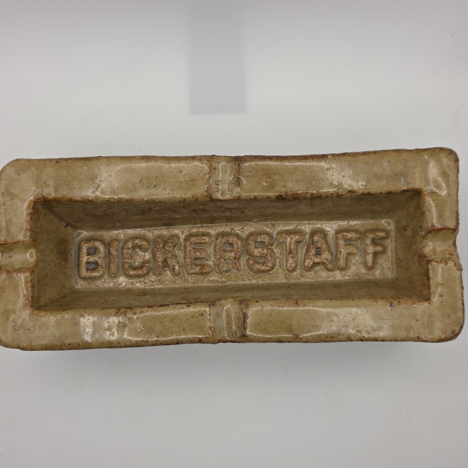 OLD ANTIQUE VINTAGE BICKERSTAFF BRICK COMPANY ADVERTISING ASHTRAY COLUMBUS GA OLD ANTIQUE VINTAGE BICKERSTAFF BRICK COMPANY ADVERTISING ASHTRAY COLUMBUS GA