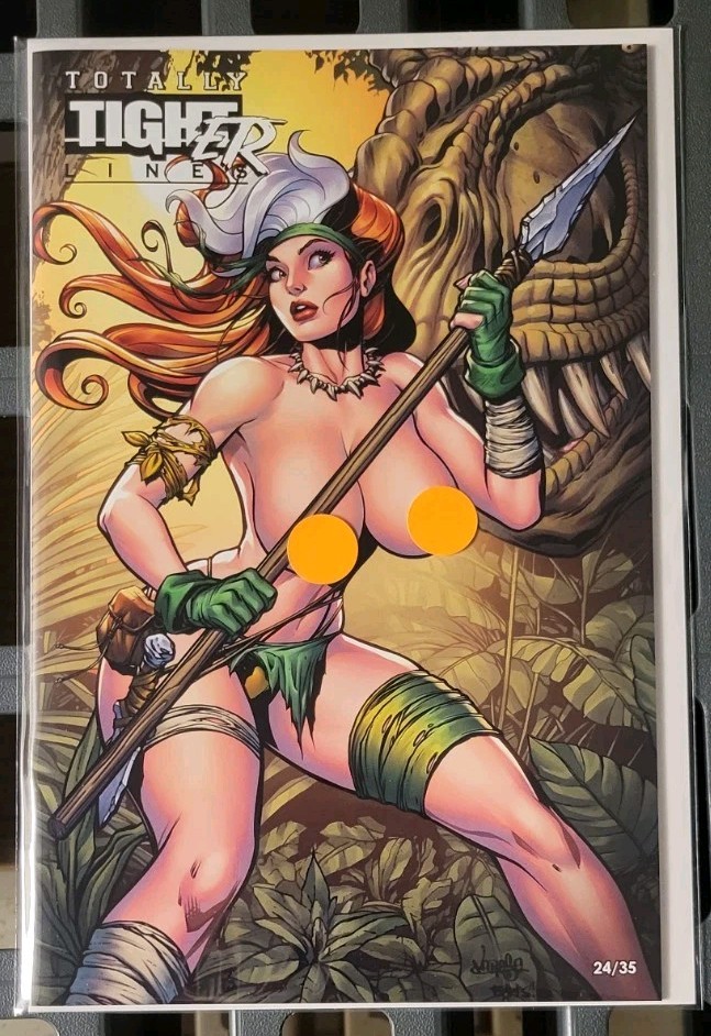 Totally Tighter Lines Savage Rogue X-Men Jose Varese Trade Variant #24/35 - NM