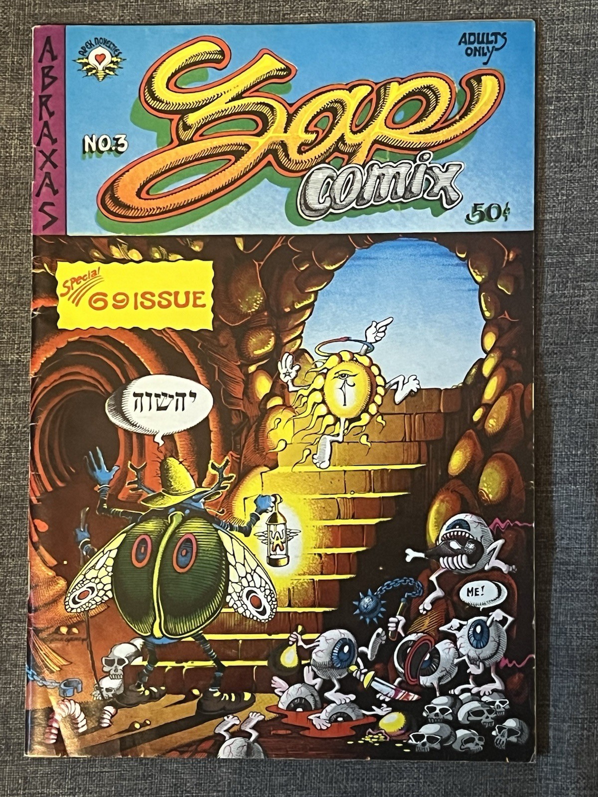 Zap Comix #3 Apex Novelties 1968, 2nd Printing Underground Comic Book Zap Comix #3 Apex Novelties 1968, 2nd Printing Underground Comic Book