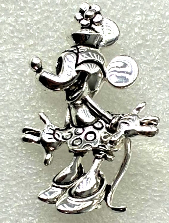 Vintage 90s Disney Napier Minnie Mouse Silvertone Brooch Pin Vtg. Vintage 90s Disney Napier Minnie Mouse Silvertone Brooch Pin Vtg.
