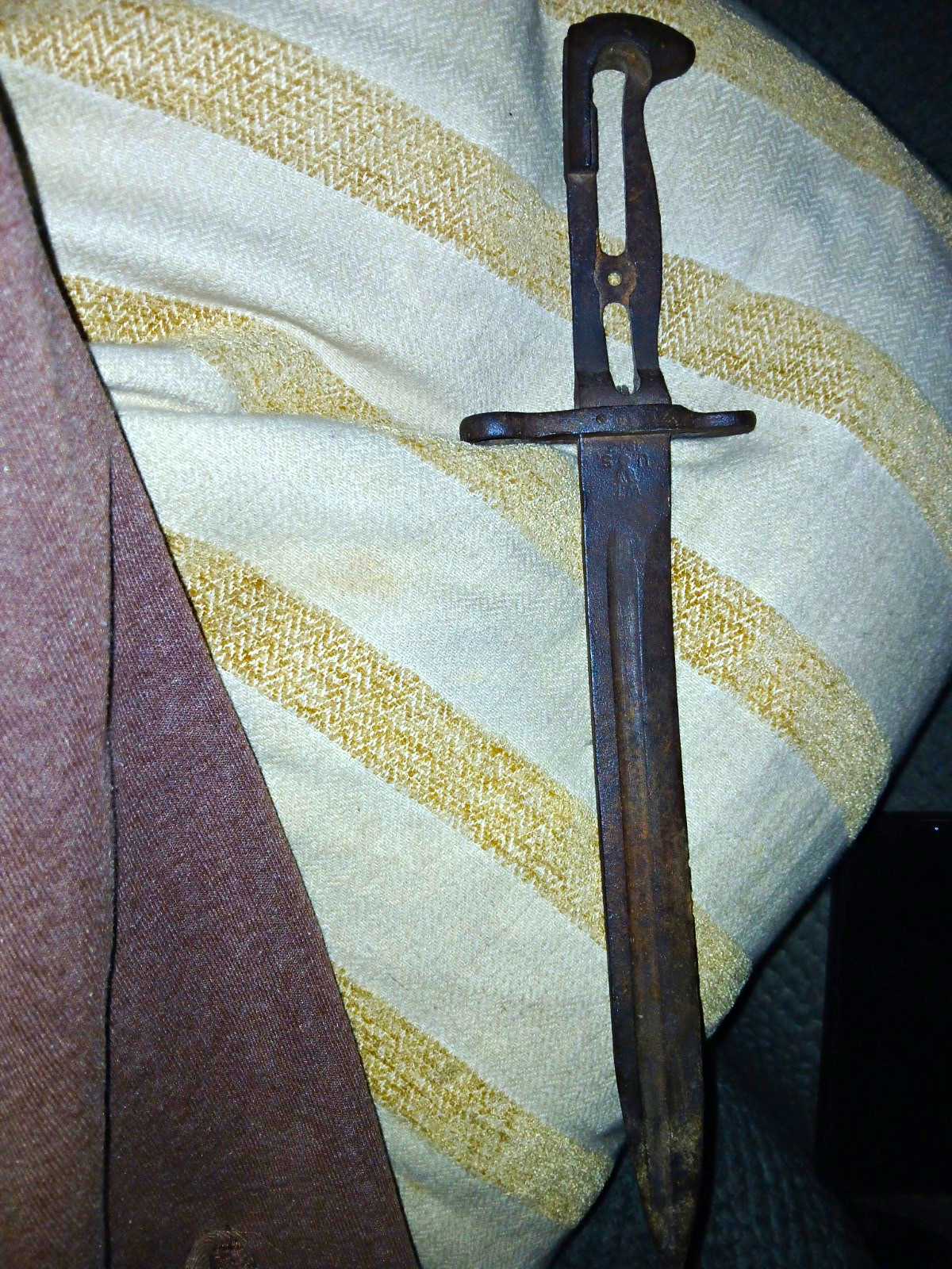 WWI U.S. M1917 Bayonet Knife, Original, W F / U.S. Marked, 1917-1918