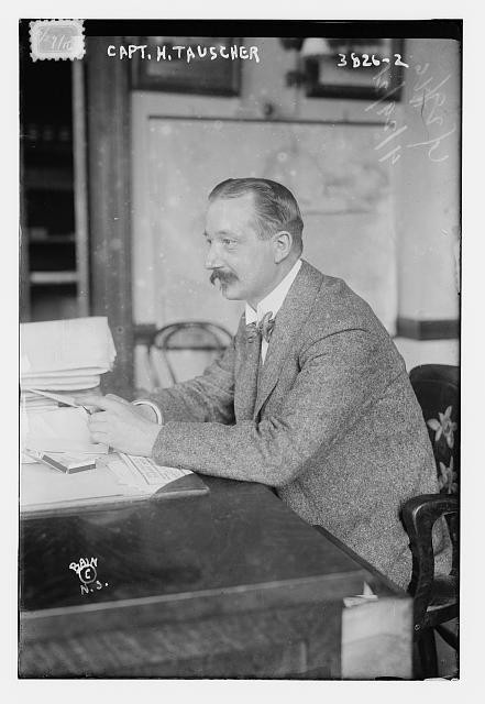 Photo:Captain Hans Tauscher WWI 1916 Arrested Panama Canal Plot Portrait