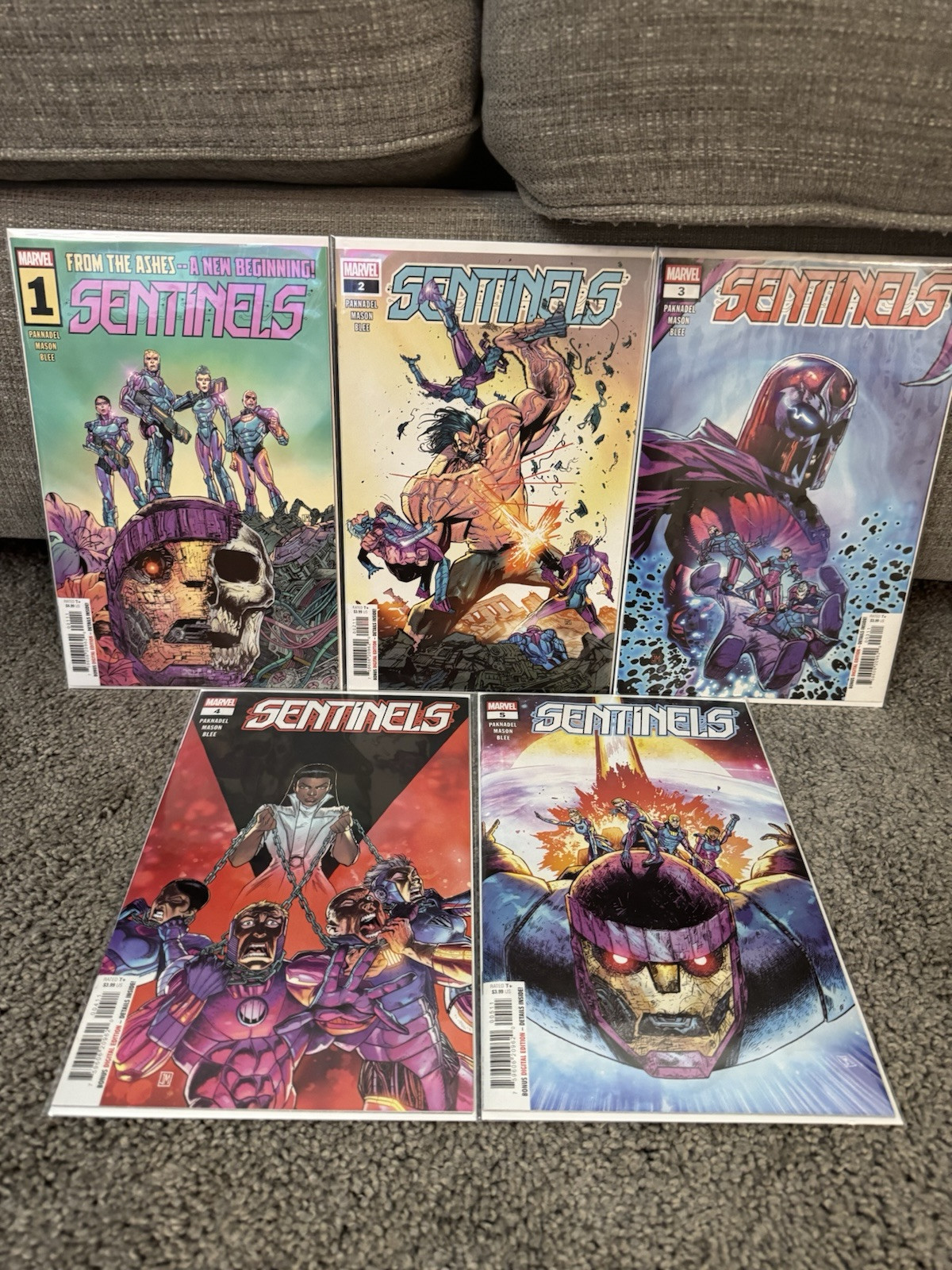 SENTINELS 1 - 5 COMPLETE LIMITED SERIES ALL FIRST PRINTS 2024 MARVEL COMICS 