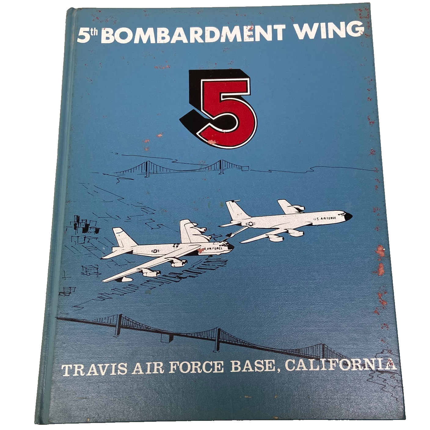 1961 Travis Air Force Base California 5th Bombardment Wing Annual Yearbook Heavy