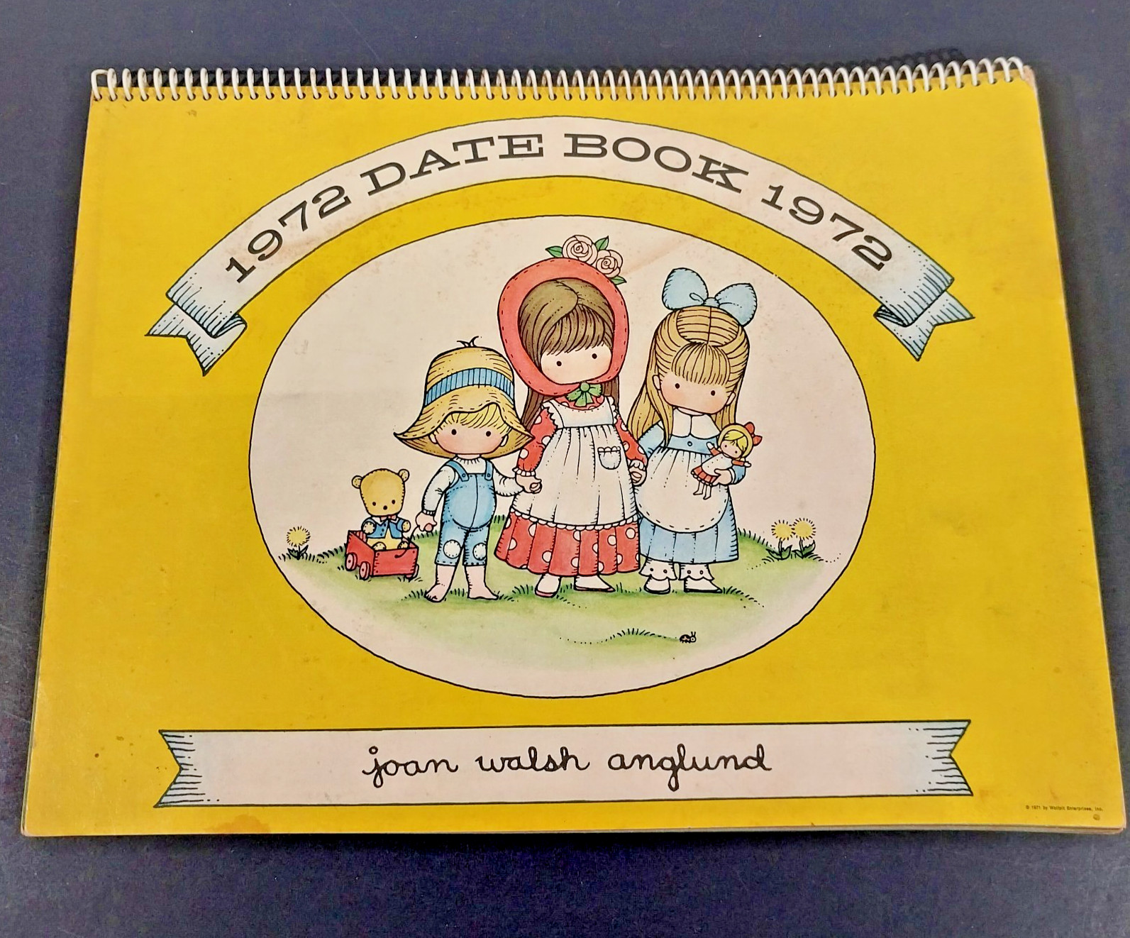Vintage 1972 Joan Walsh Anglund Date Book Calendar Collectible Paper Ephemera Vintage 1972 Joan Walsh Anglund Date Book Calendar Collectible Paper Ephemera
