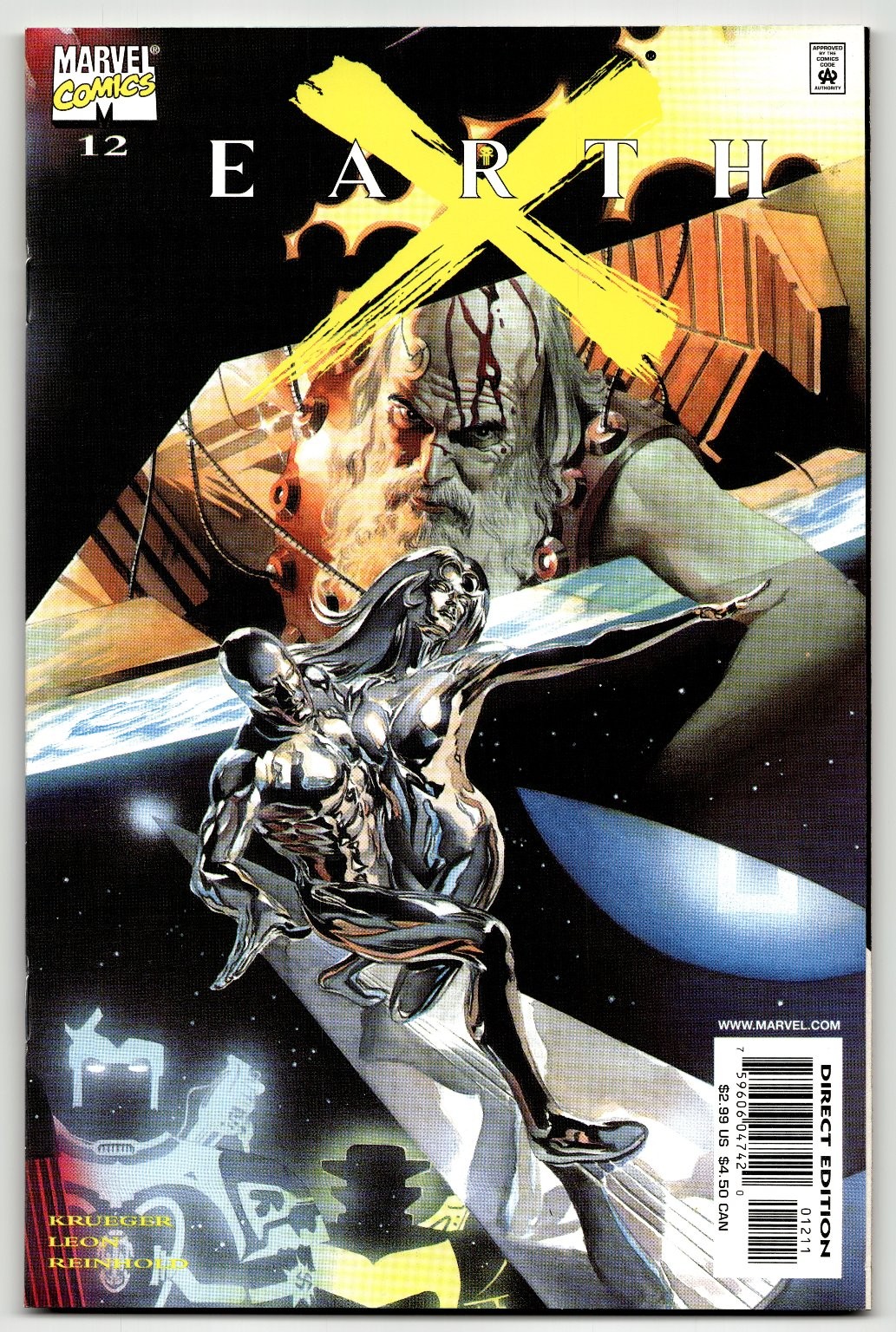 EARTH X #12 Marvel Comics Krueger Leo 2000 Silver Surfer