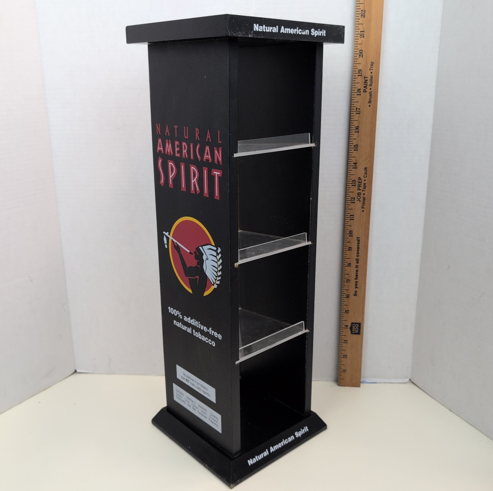 Natural American Spirit Tabacoo Display Rack Retail Counter Advertising Black