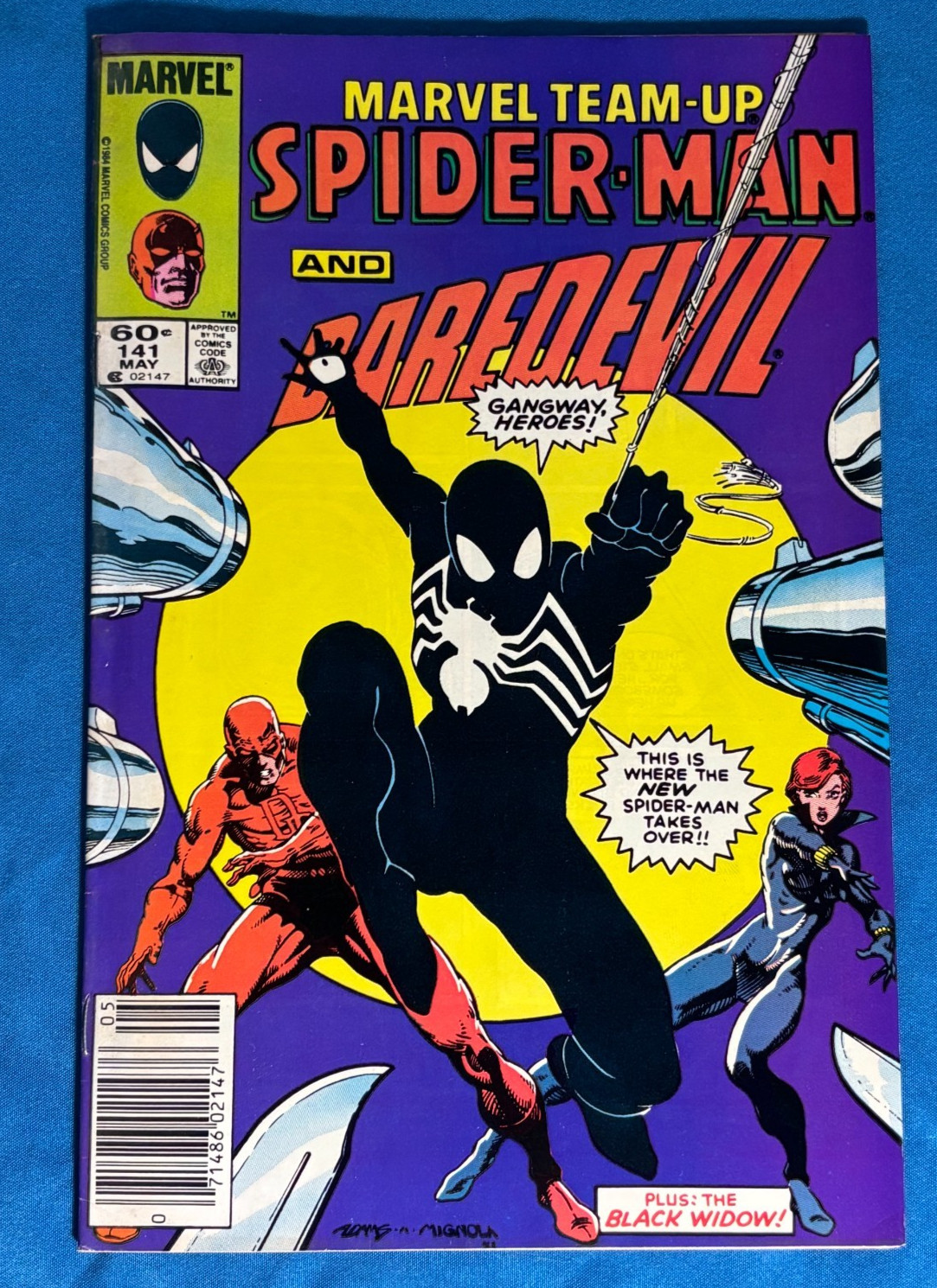 Marvel Team-Up # 141 (1984 Marvel) Tied 2nd App of Black Costume Newsstand VF