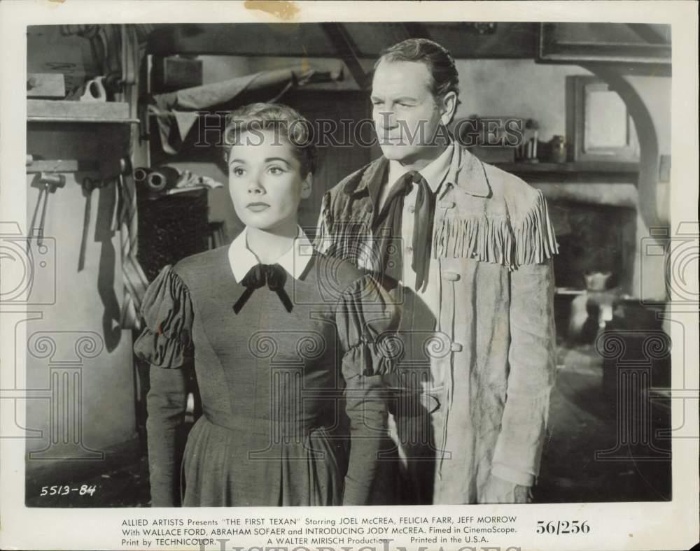 1956 Press Photo Felicia Farr and Joel McCrea star in \ 1956 Press Photo Felicia Farr and Joel McCrea star in \