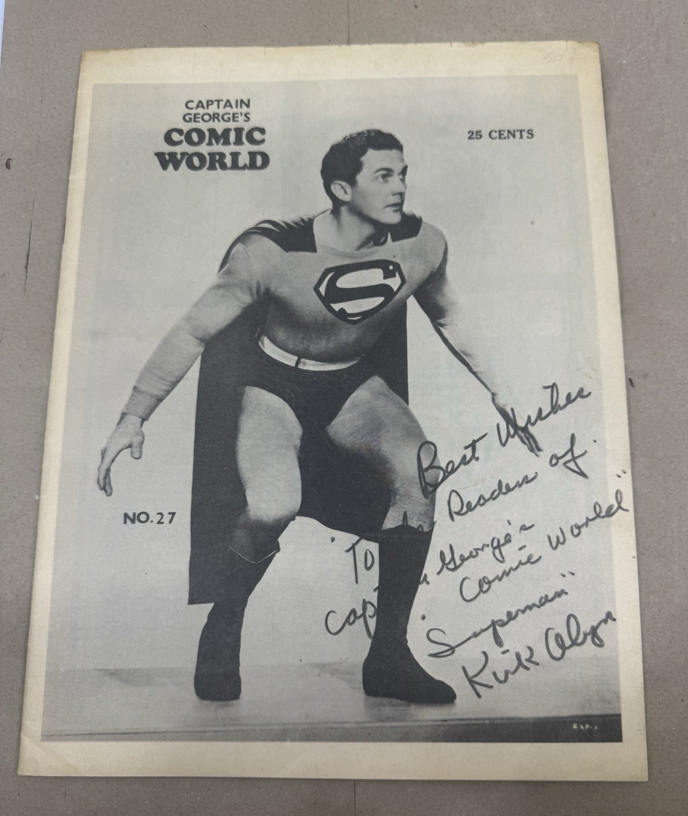 CAPTAIN GEORGE\'S COMIC WORLD #27 1970 RARE EARLY FANZINE, EISNER\'S SPIRIT
