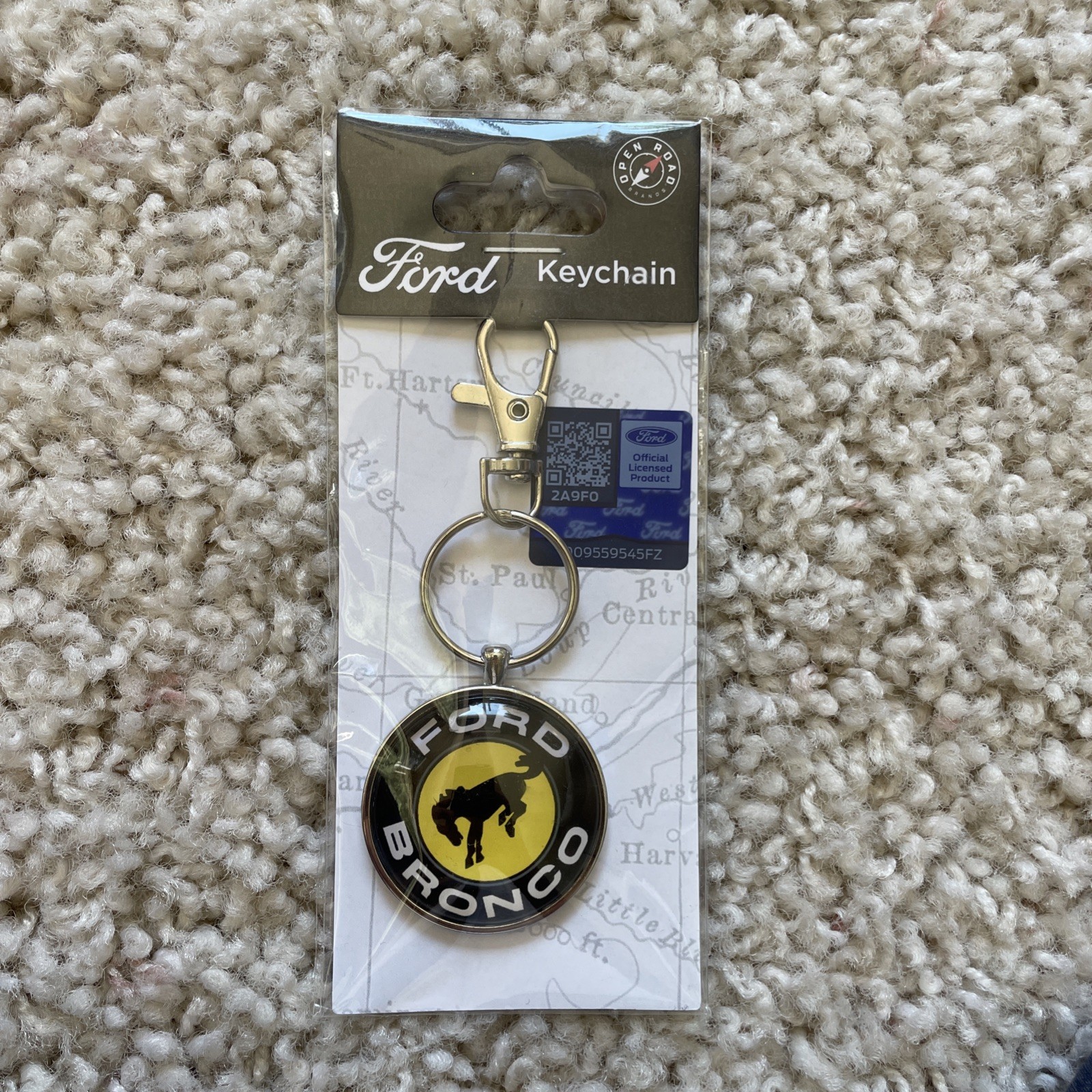 Open Road Brands FORD BRONCO KEYCHAIN New