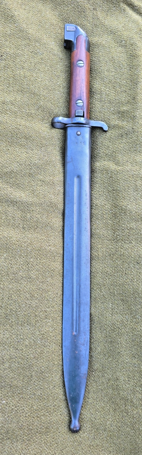 Swedish Mauser M1914 Naval Bayonet W/Scabbard Crown & Anchor Marked Original Swedish Mauser M1914 Naval Bayonet W/Scabbard Crown & Anchor Marked Original