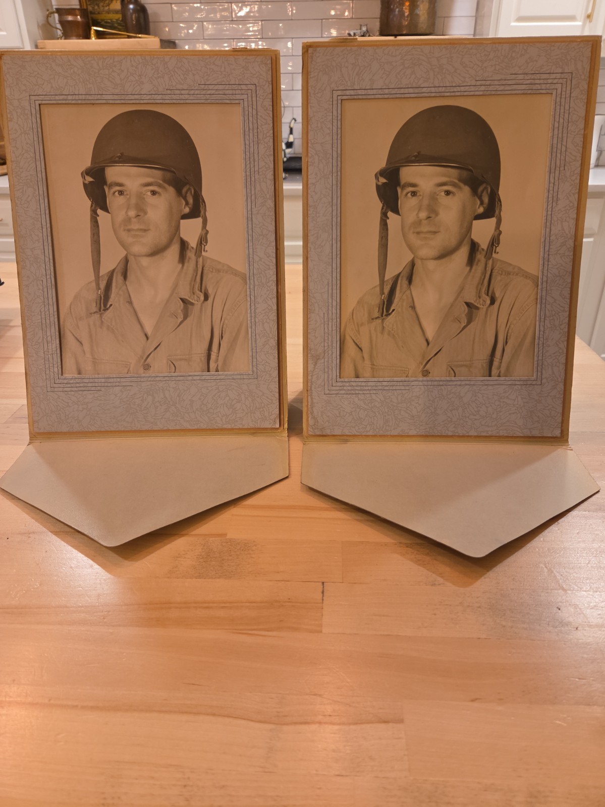 (2) WW11 / Korean War Soldier Portraits Original 8x10