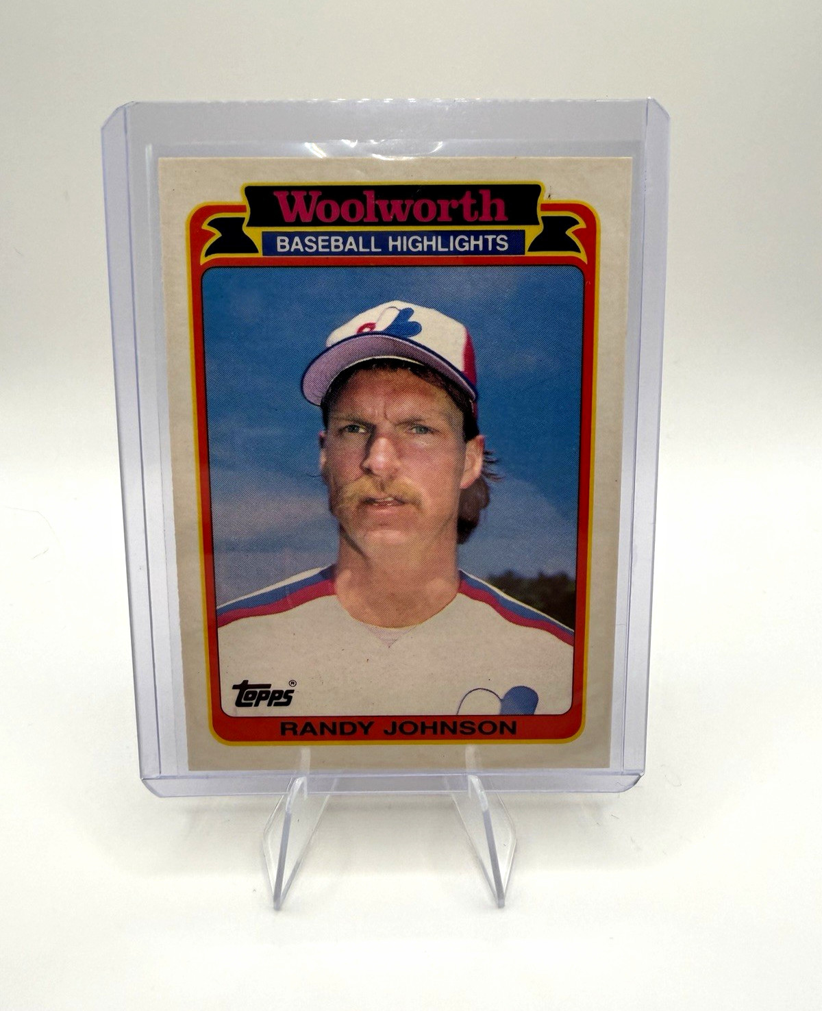 Topps Woolworth Baseball Highlights 1988 Randy Johnson Card 13/33 Topps Woolworth Baseball Highlights 1988 Randy Johnson Card 13/33