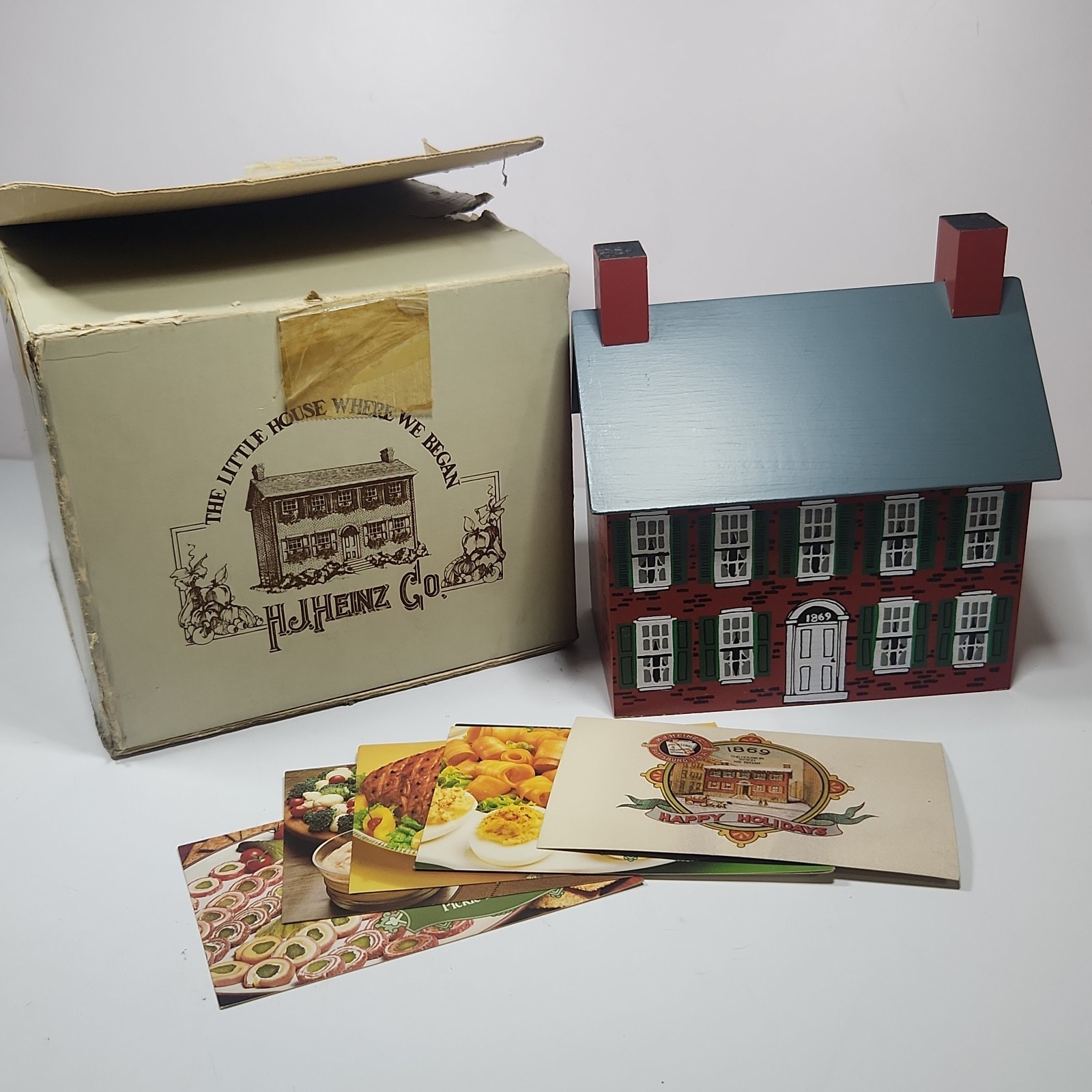 Vtg Heinz House Recipe Box Never Used Vtg Heinz House Recipe Box Never Used
