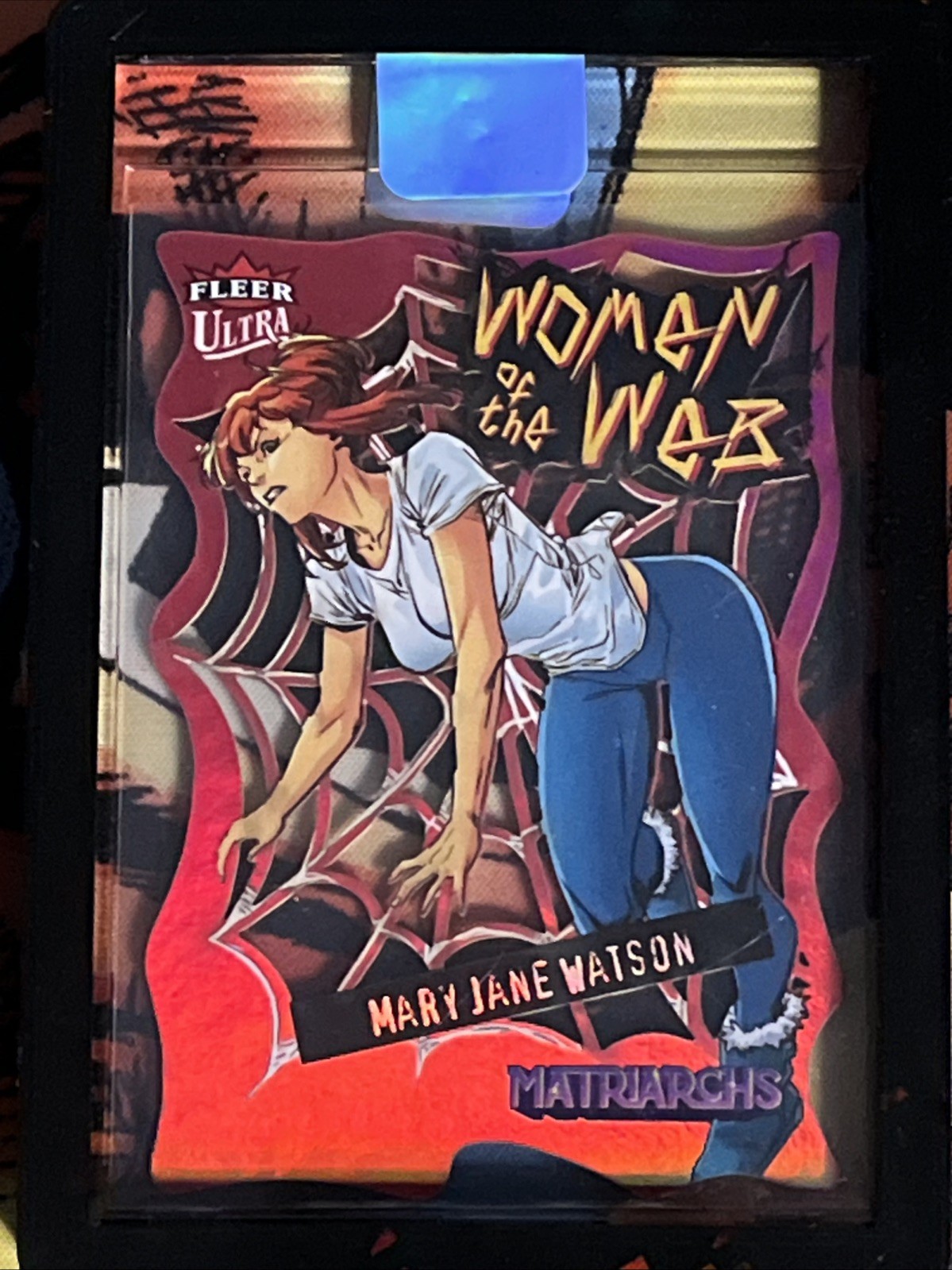 Marvel Fleer Ultra Matriarchs Women Of The Web Red SSP Mary Jane Watson #WW-1 Marvel Fleer Ultra Matriarchs Women Of The Web Red SSP Mary Jane Watson #WW-1