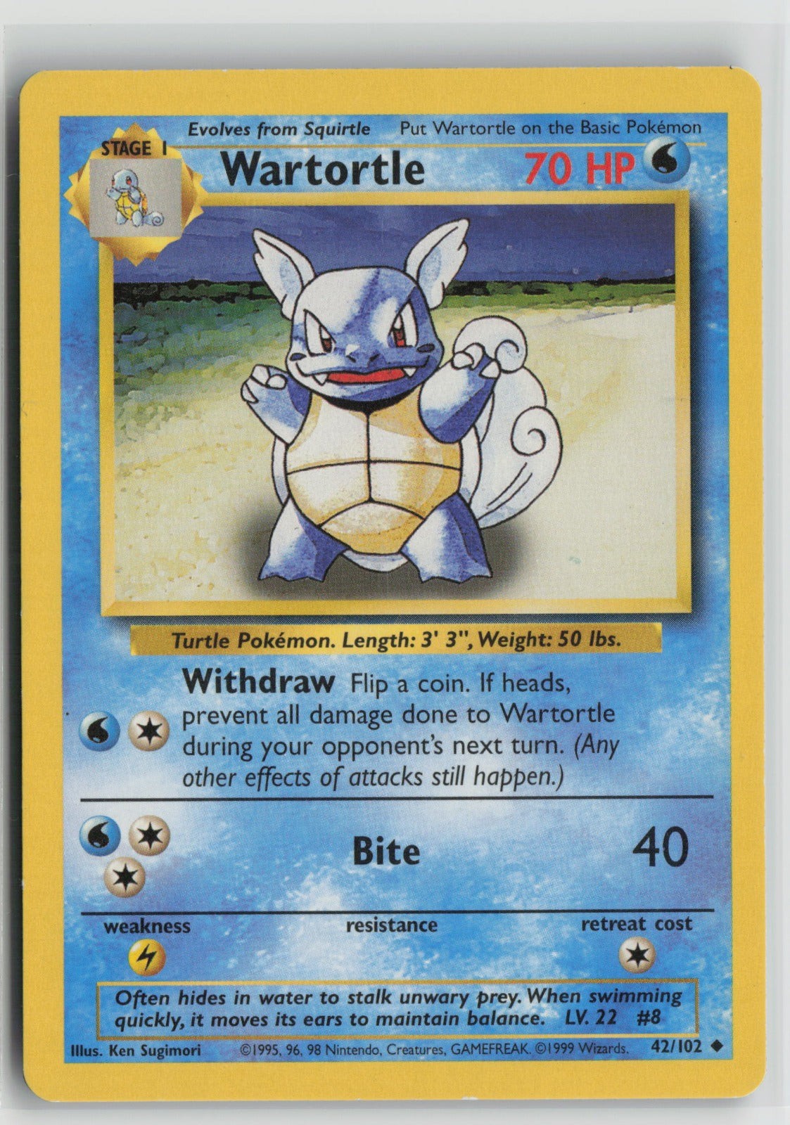 Wartortle Uncommon BS 042/102 MP