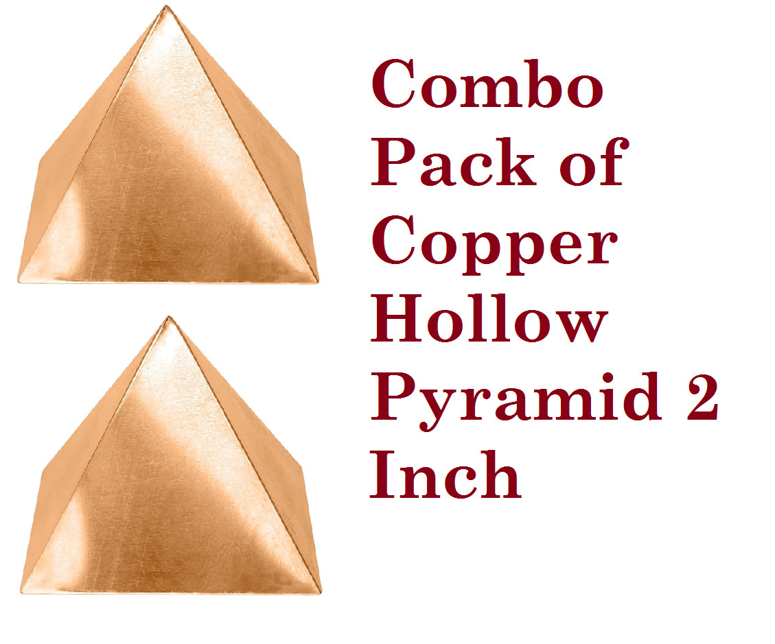 Combo Pack of  Pure Copper Hollow Pyramid 2 Inch to Ensuring Authenticity
