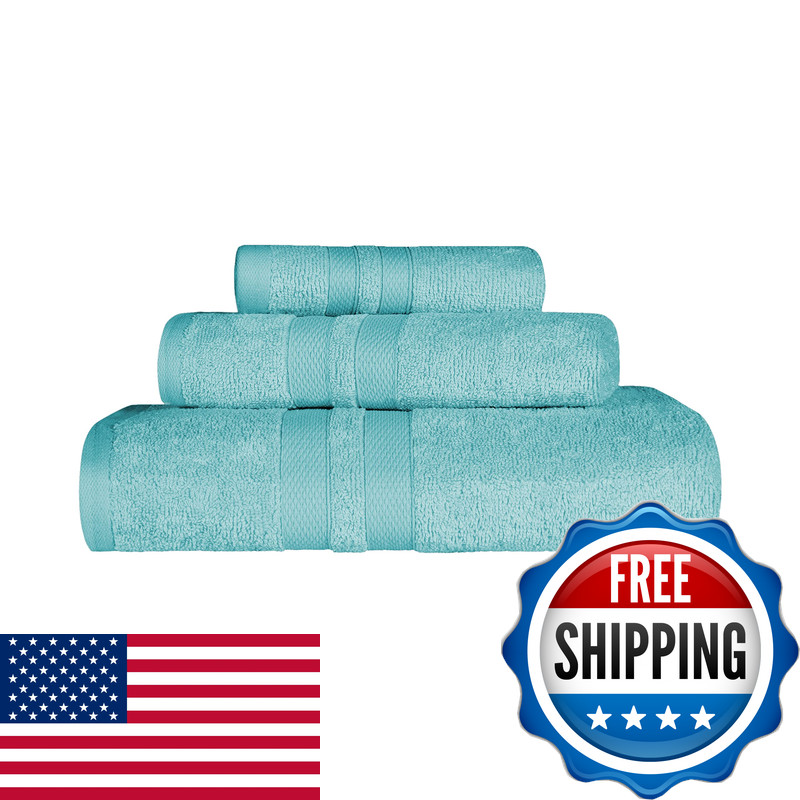 Superior Ultra-Soft 3-Piece Cotton Bath Sheet Set Perfect For Bathroom Decor Superior Ultra-Soft 3-Piece Cotton Bath Sheet Set Perfect For Bathroom Decor