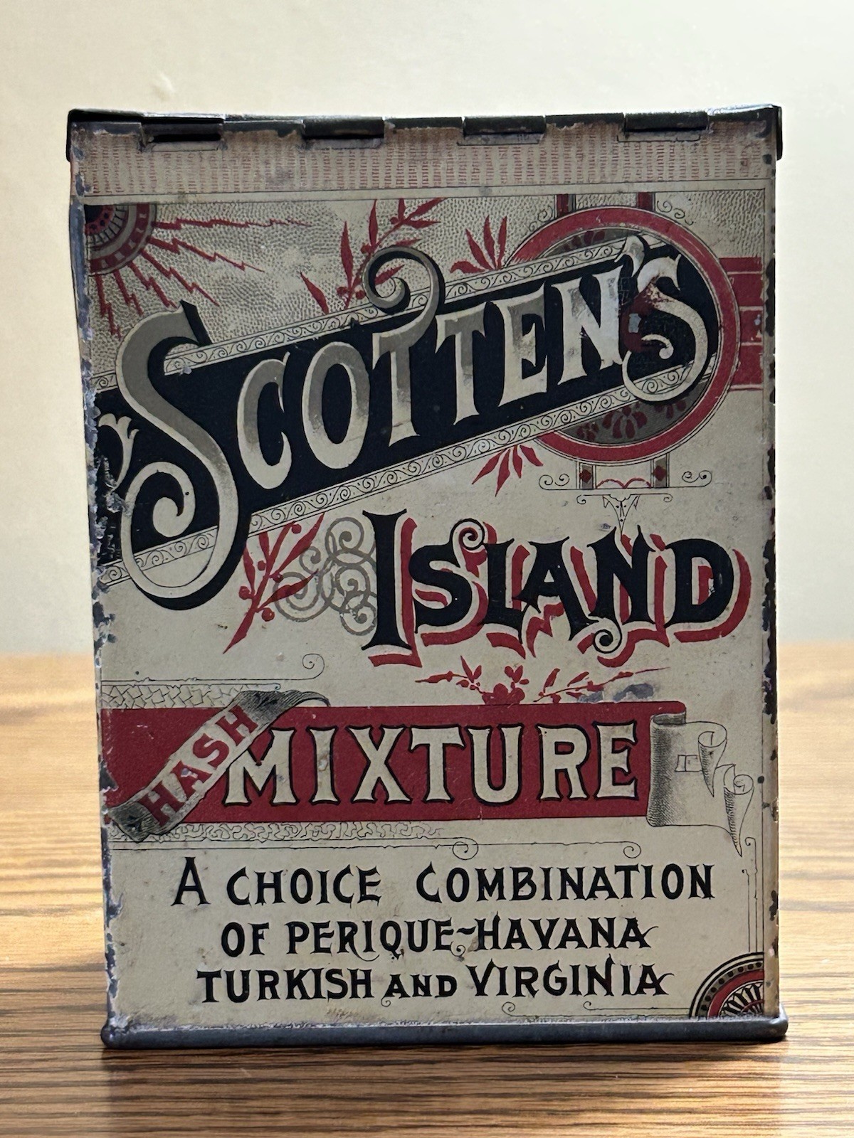 ANTIQUE VERY RARE Island Mixture Empty Tobacco Tin Daniel Scotten Co Detroit MI ANTIQUE VERY RARE Island Mixture Empty Tobacco Tin Daniel Scotten Co Detroit MI